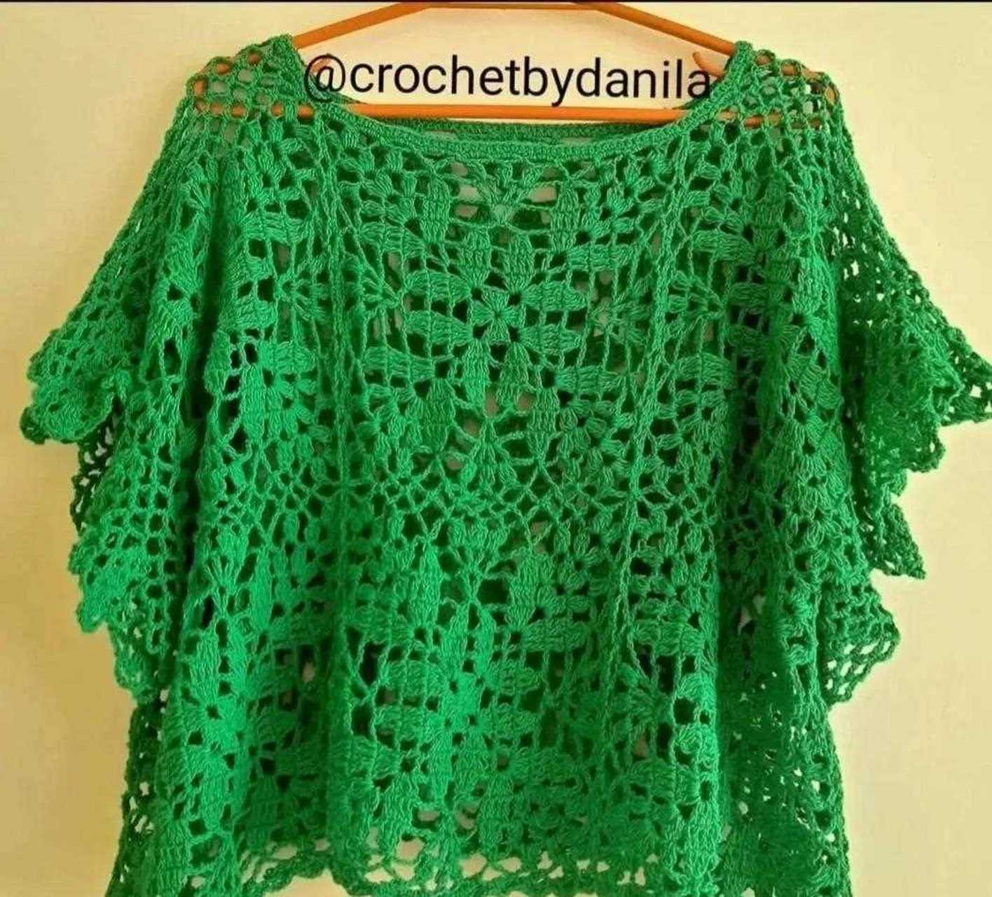 第一款方形拼花钩衣 第二款从中心开始钩 愿你善待自己年轻的皮囊,也