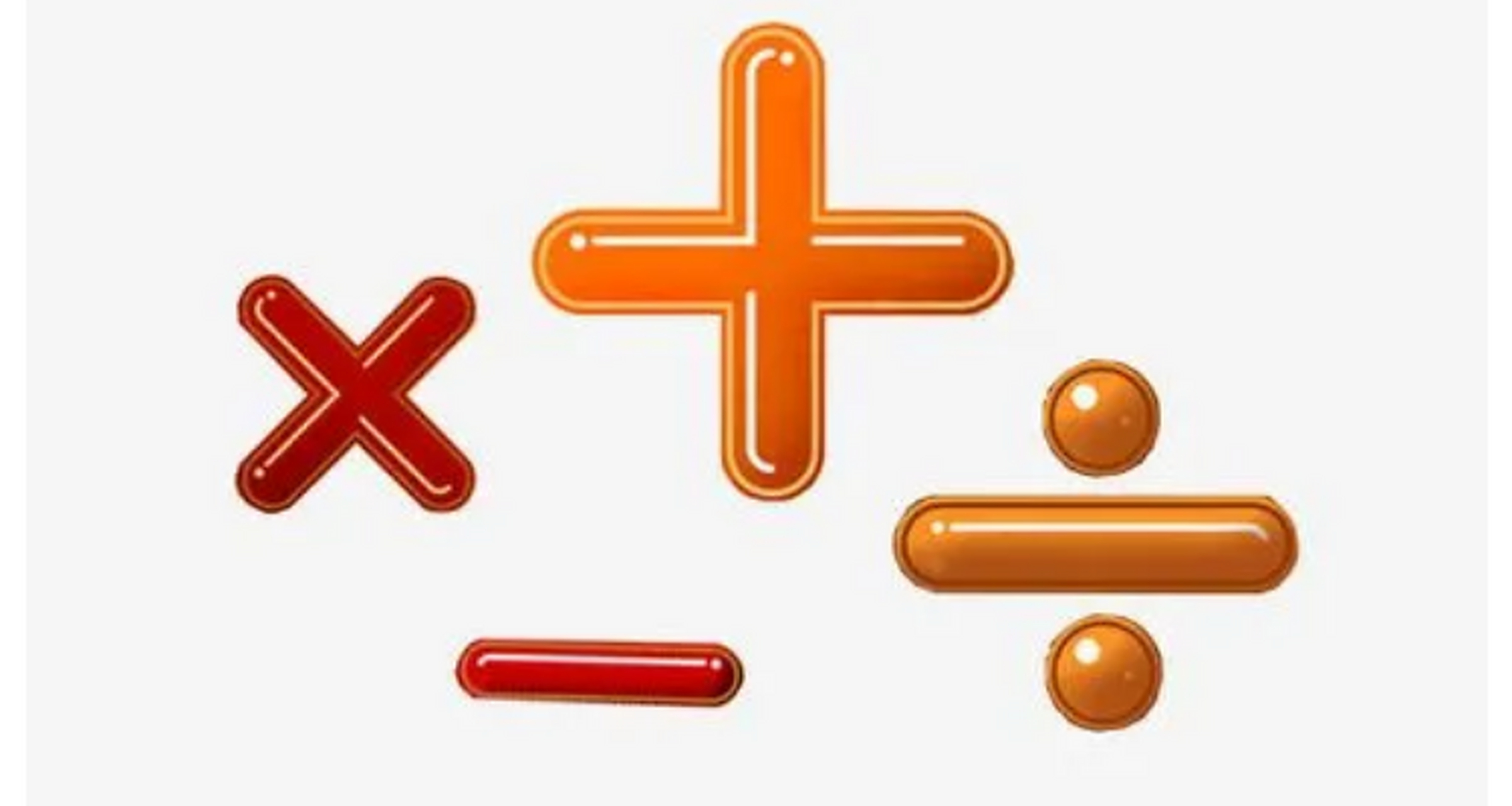 加减乘除四则运算符号归宿不同的数学家发明 加减乘除 ,-,×(•),÷