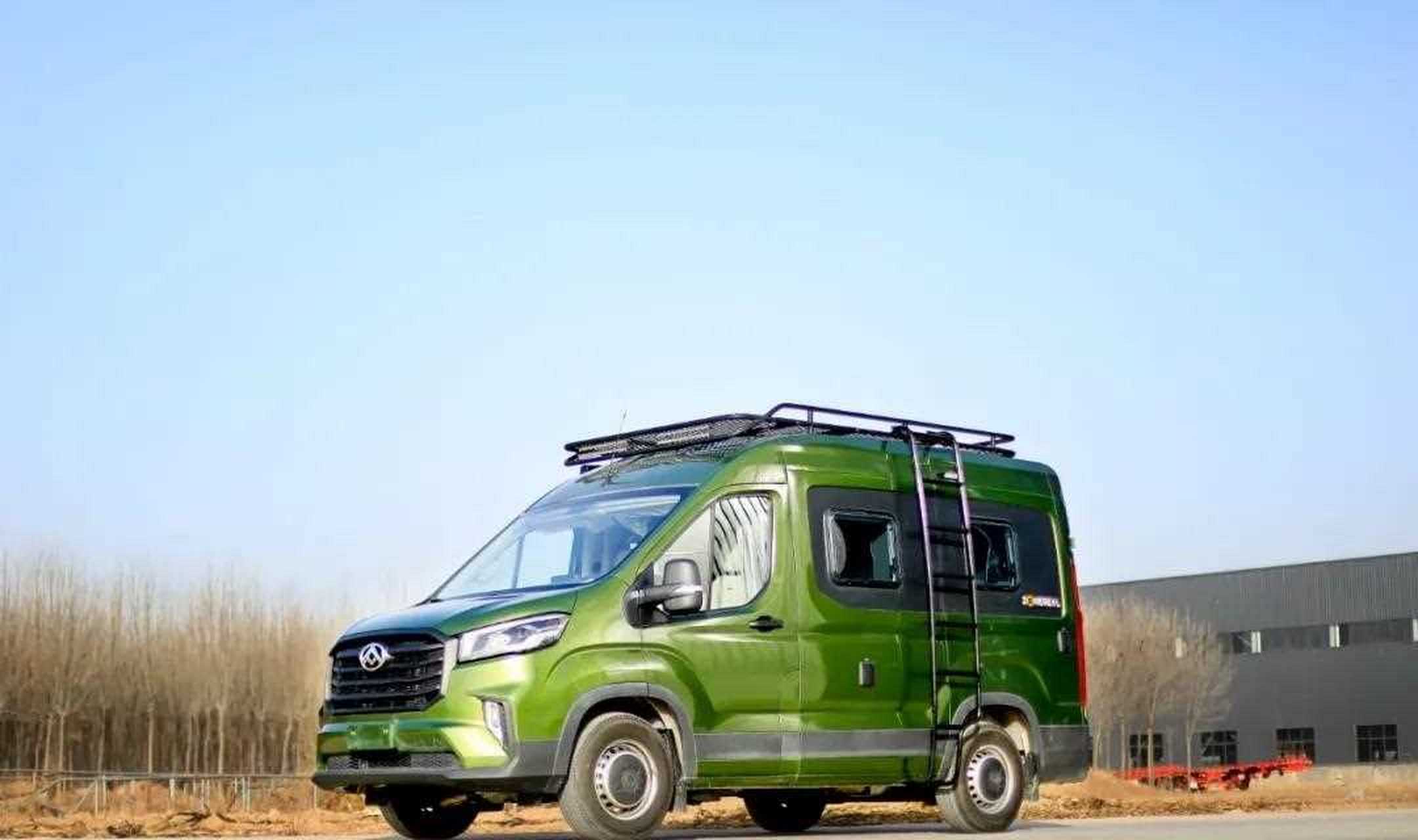 318上海房车展景宴栖510房车的外观尺寸为5180*62*2655mm,车长五米