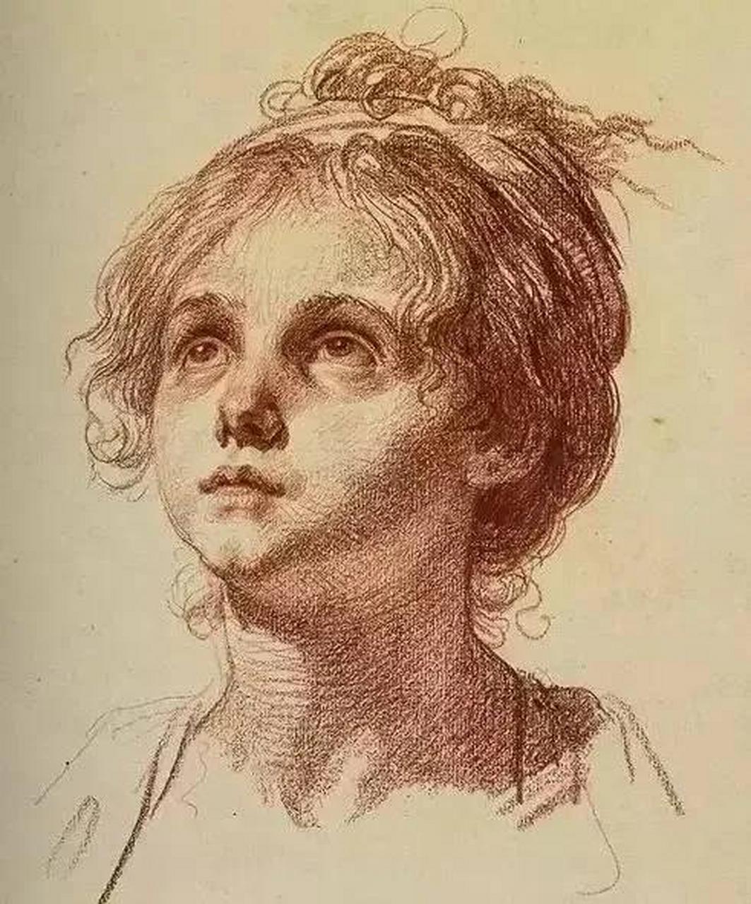 法国肖像画大师,格勒兹素描作品欣赏