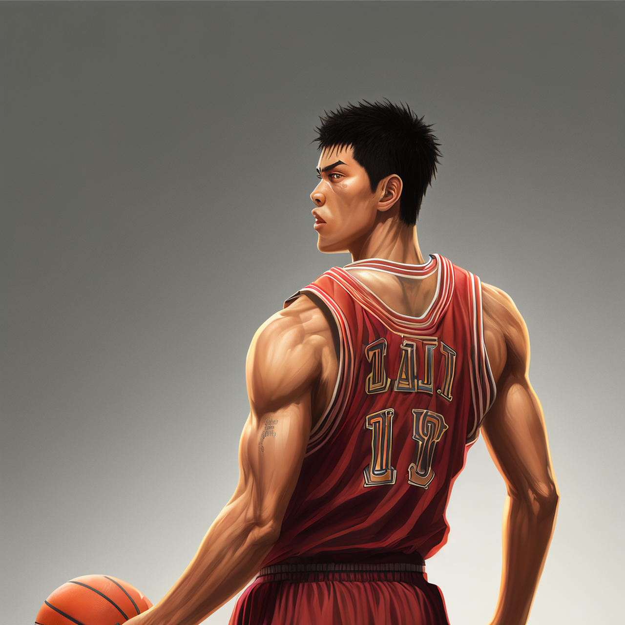 我是神奈川县的第一新人 -- 清田信长 [开心][开心] #百度ai绘图黑