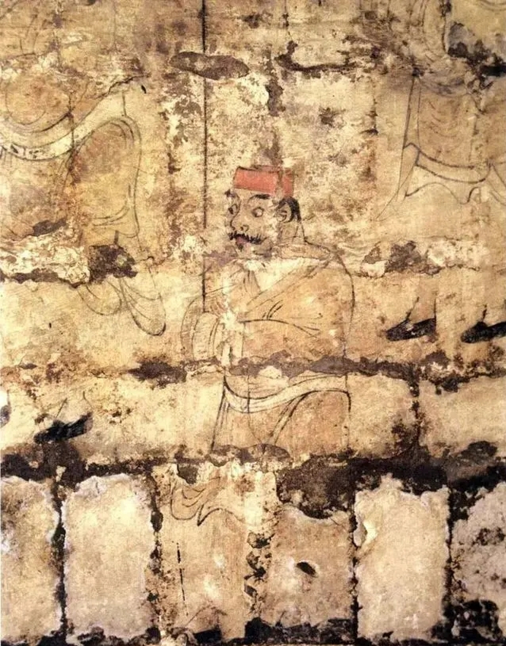 文物# 这是一组河北省望都县一号汉墓出土的壁画.