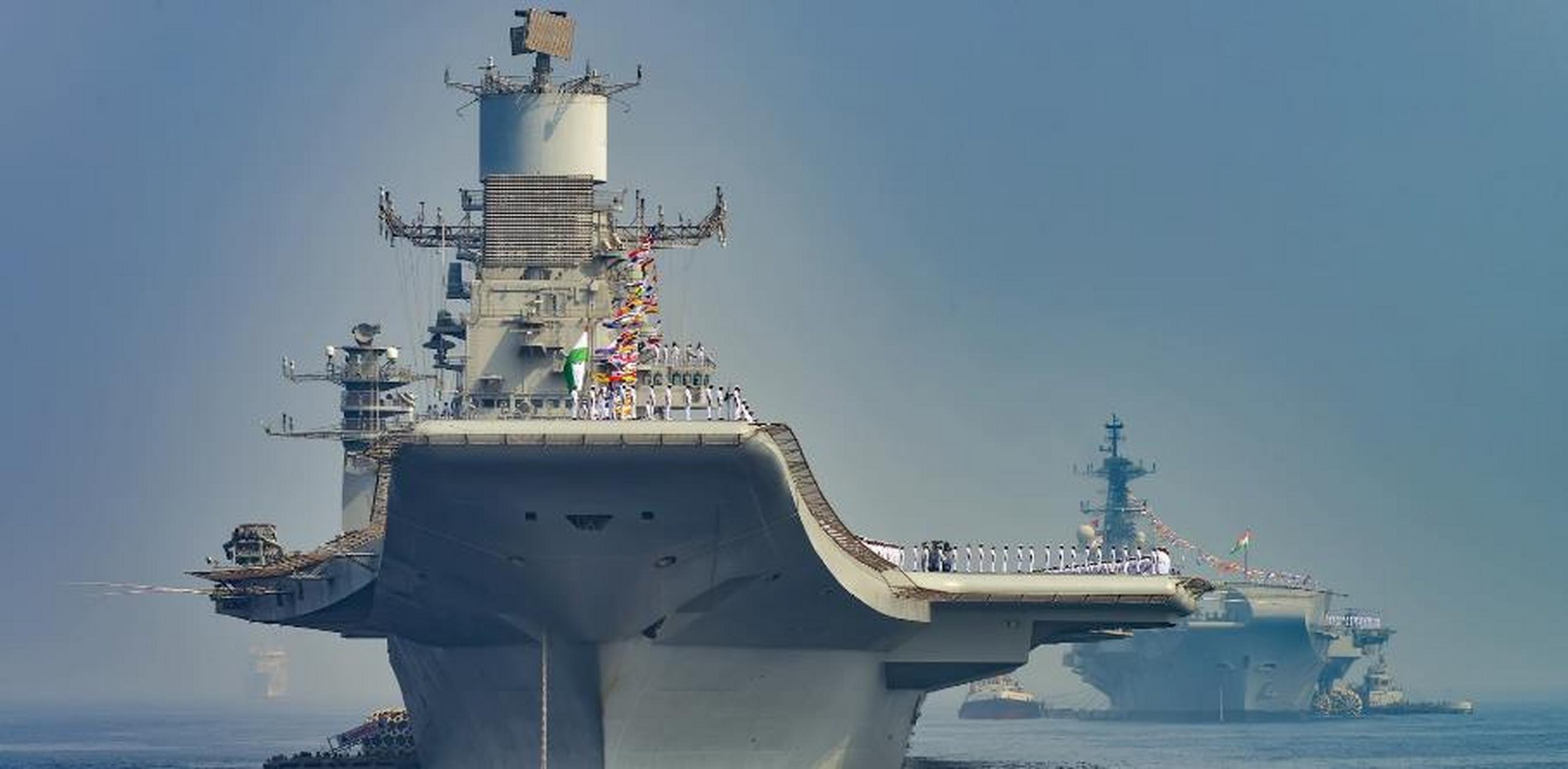 终于初步迈向大洋的时候,有关下一艘印度国产航母,排水量超过中国福建