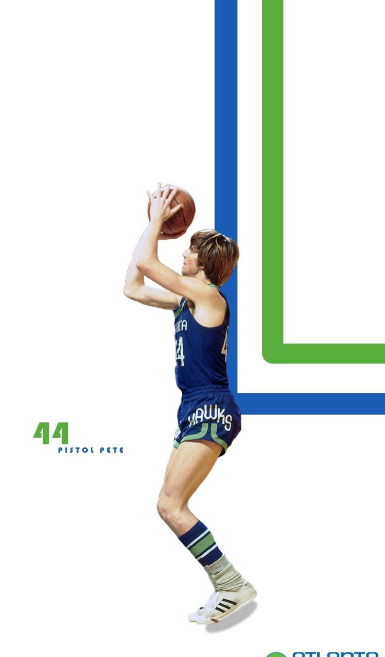 gif创作人# 来收一波球队名宿"手枪"皮特-马拉维奇的壁纸吧!