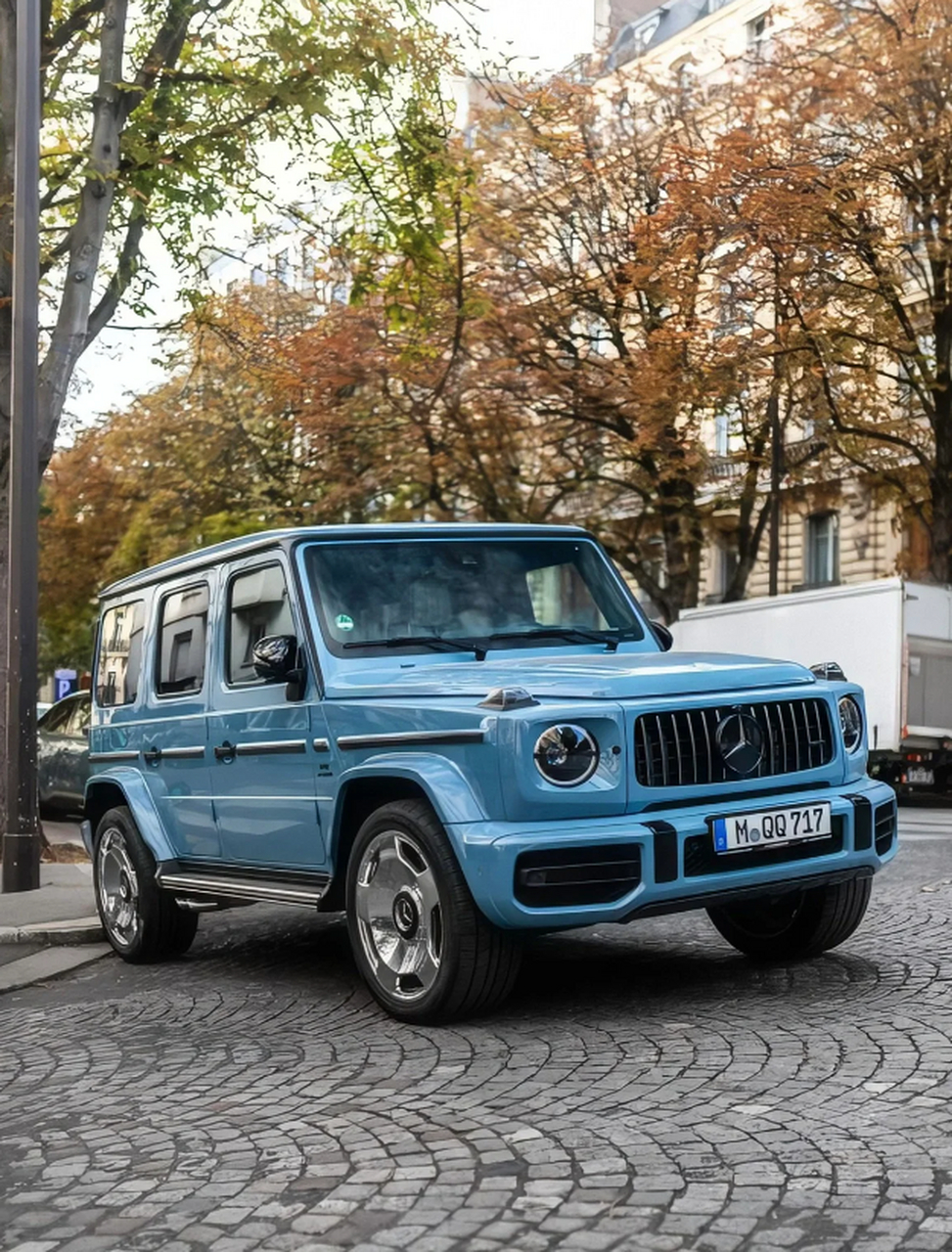 奔驰g63 baby blue,更加迷人!