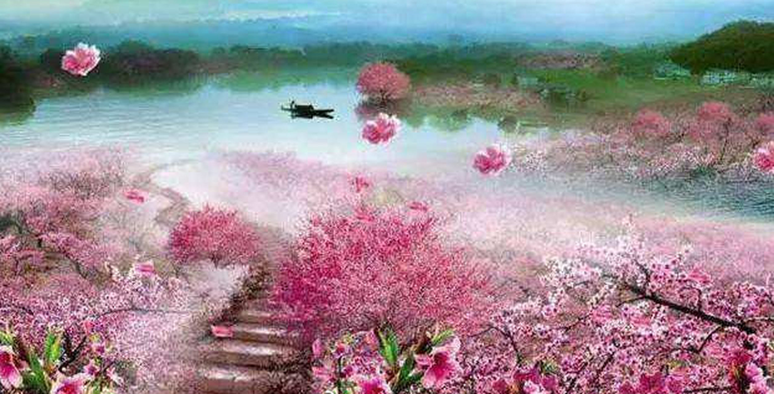 《桃花源记》魏晋:陶渊明 晋太元中,武陵人捕鱼为业.