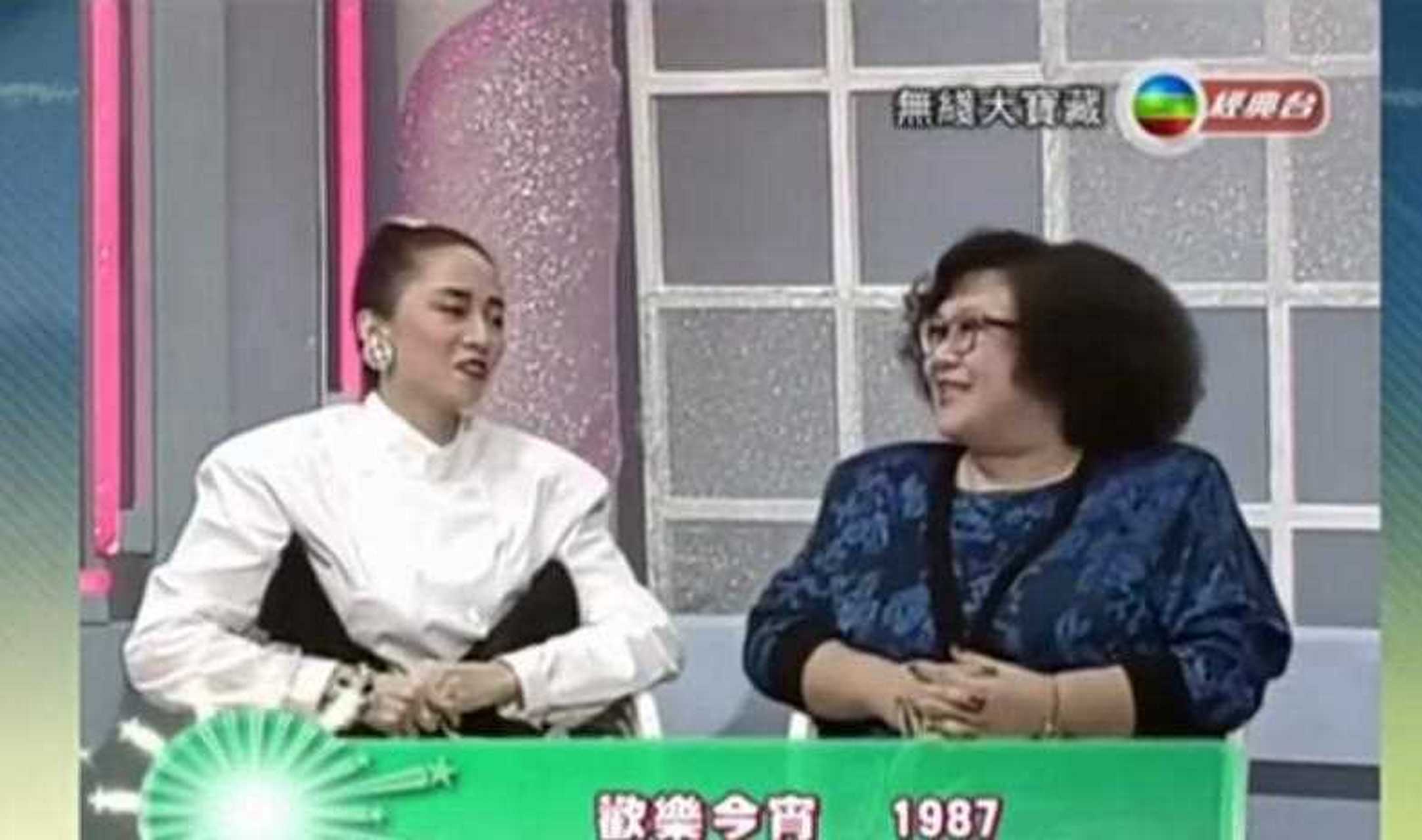 肥姐沈殿霞称得上梅艳芳头号粉丝,每回见到anita,总说这是我偶像.