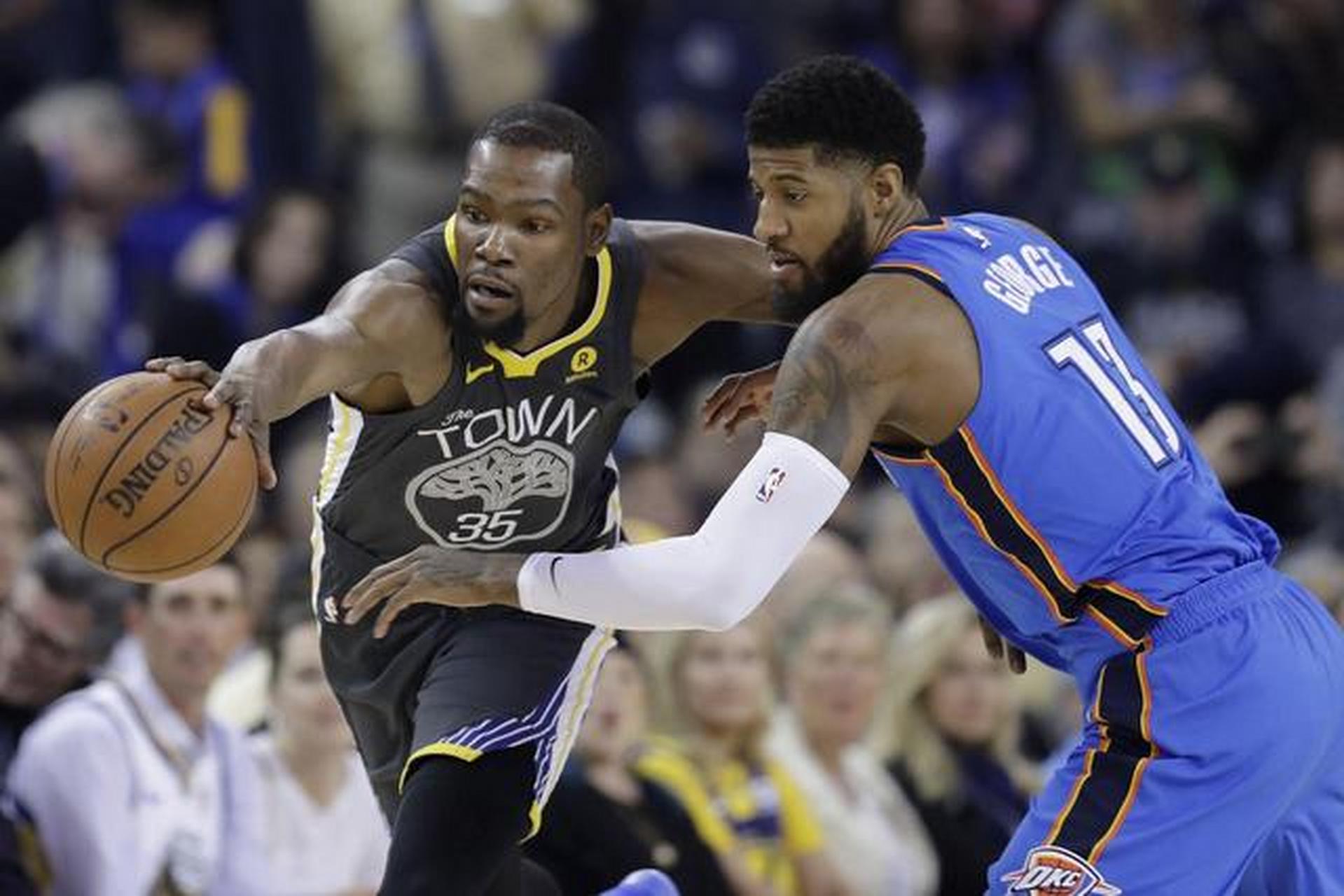 不是应该杜兰特的得分能力,三分球能力都比乔治强的吗?