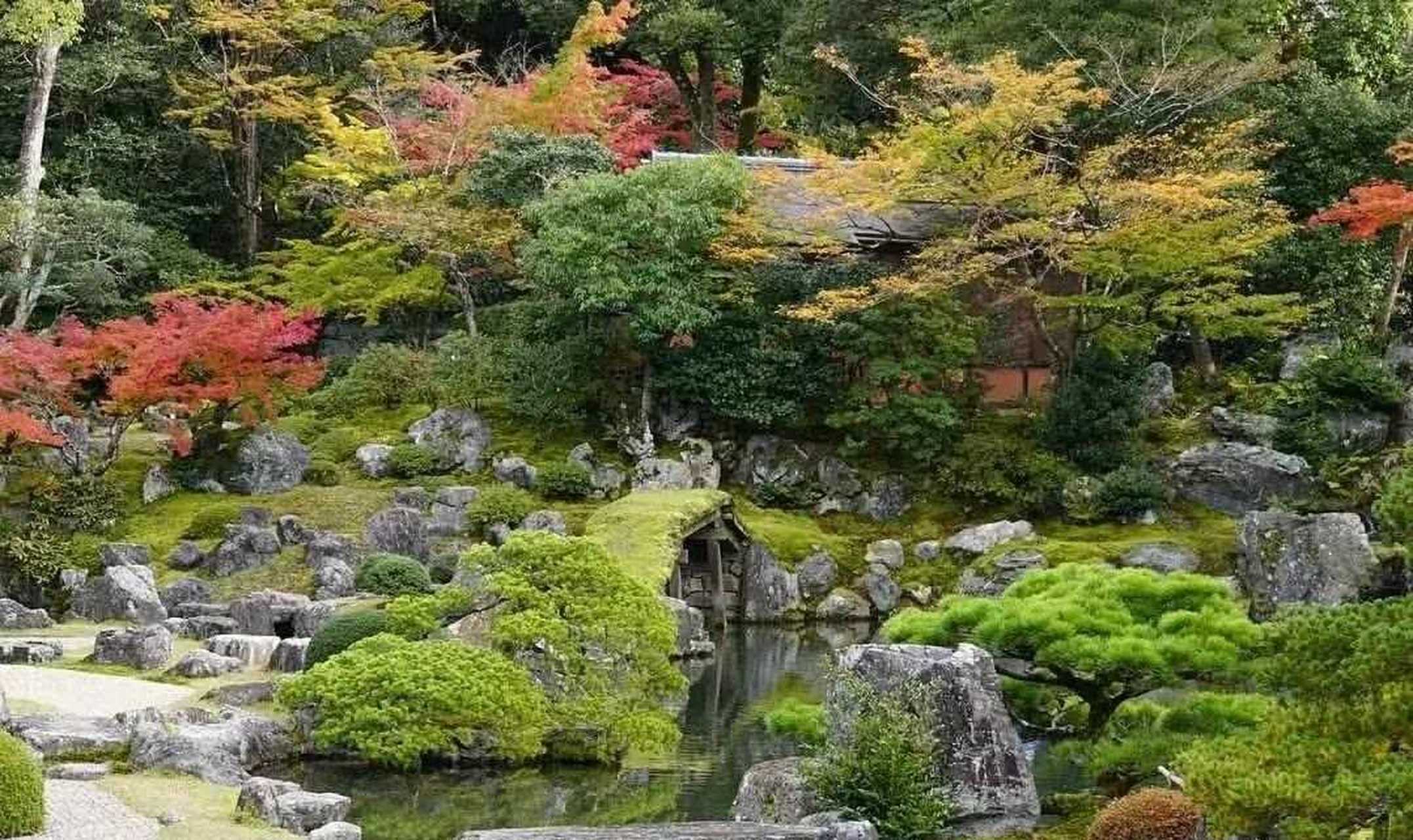 日式山水庭院景观 枯山水,这个概念放在今天已经不再罕见了它小则是一