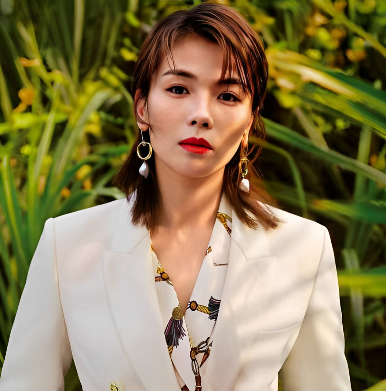 只有十几岁,刘涛还没有长大,略青涩.