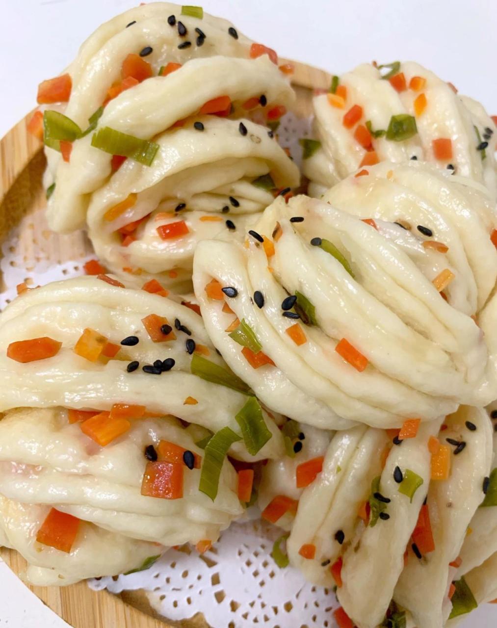 时蔬小花卷97大人小孩儿宝宝都喜欢00|||小花卷73 用了胡萝卜和