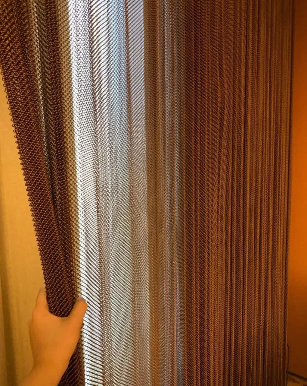 第一次见纯金属窗帘[笑哭]