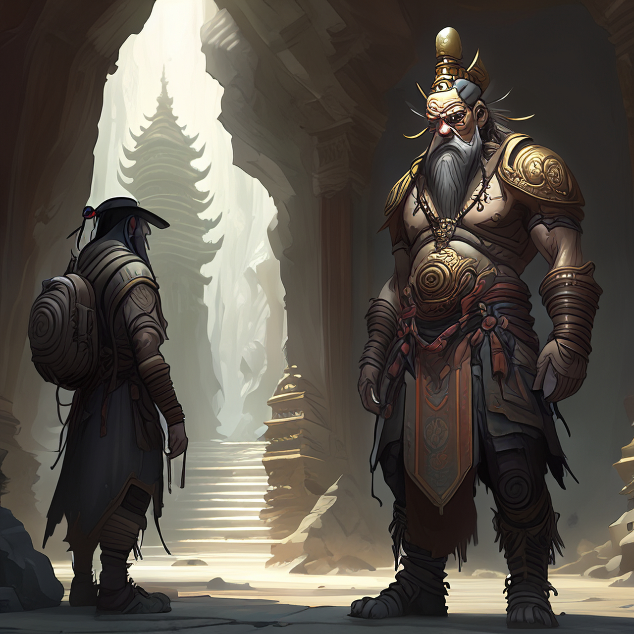 还游仁寿庵,细元渊明诗.生动,经典,简洁#百度ai绘图黑科技