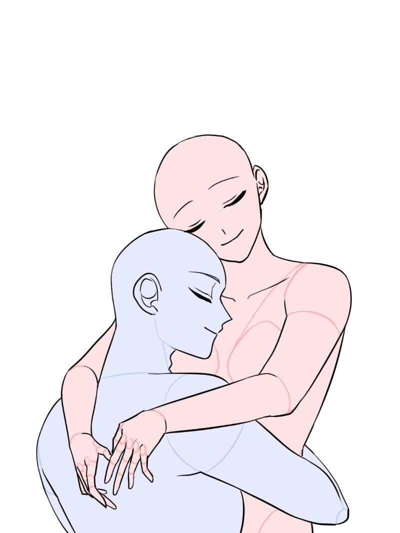 【板绘素材】-双人动态姿势参.@爱分享的青寒的动态