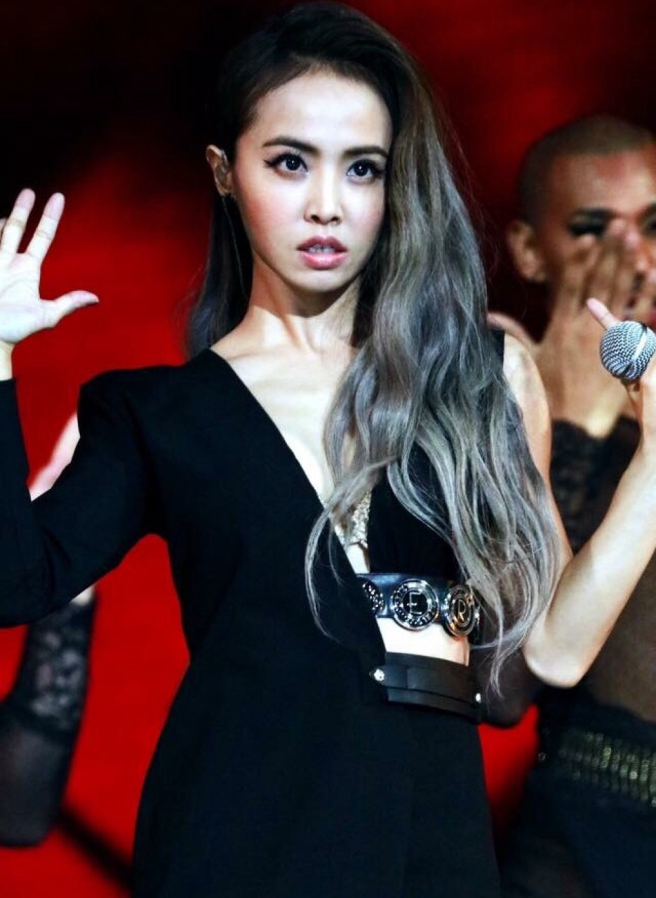 2015年mama音乐颁奖典礼,蔡依林穿versus versace 2016春夏系列登台