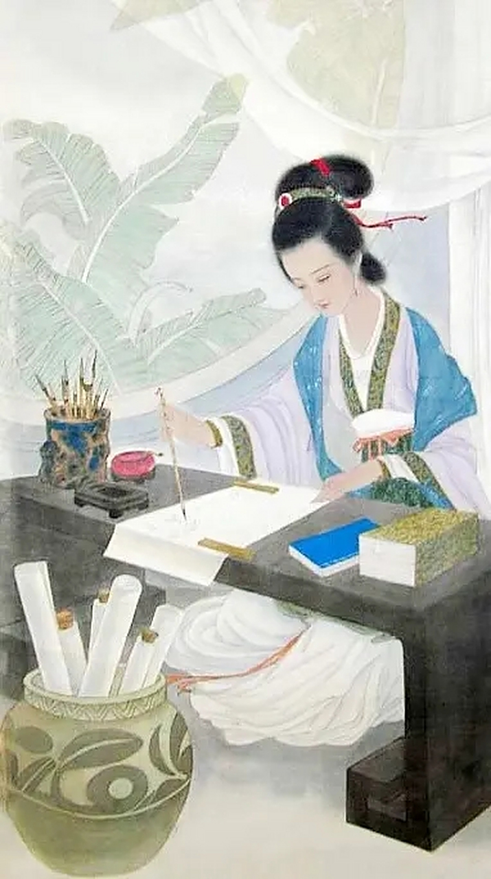 王羲之的书法启蒙老师卫夫人笔法精要:1,横画:要像千里阵云,隐隐然