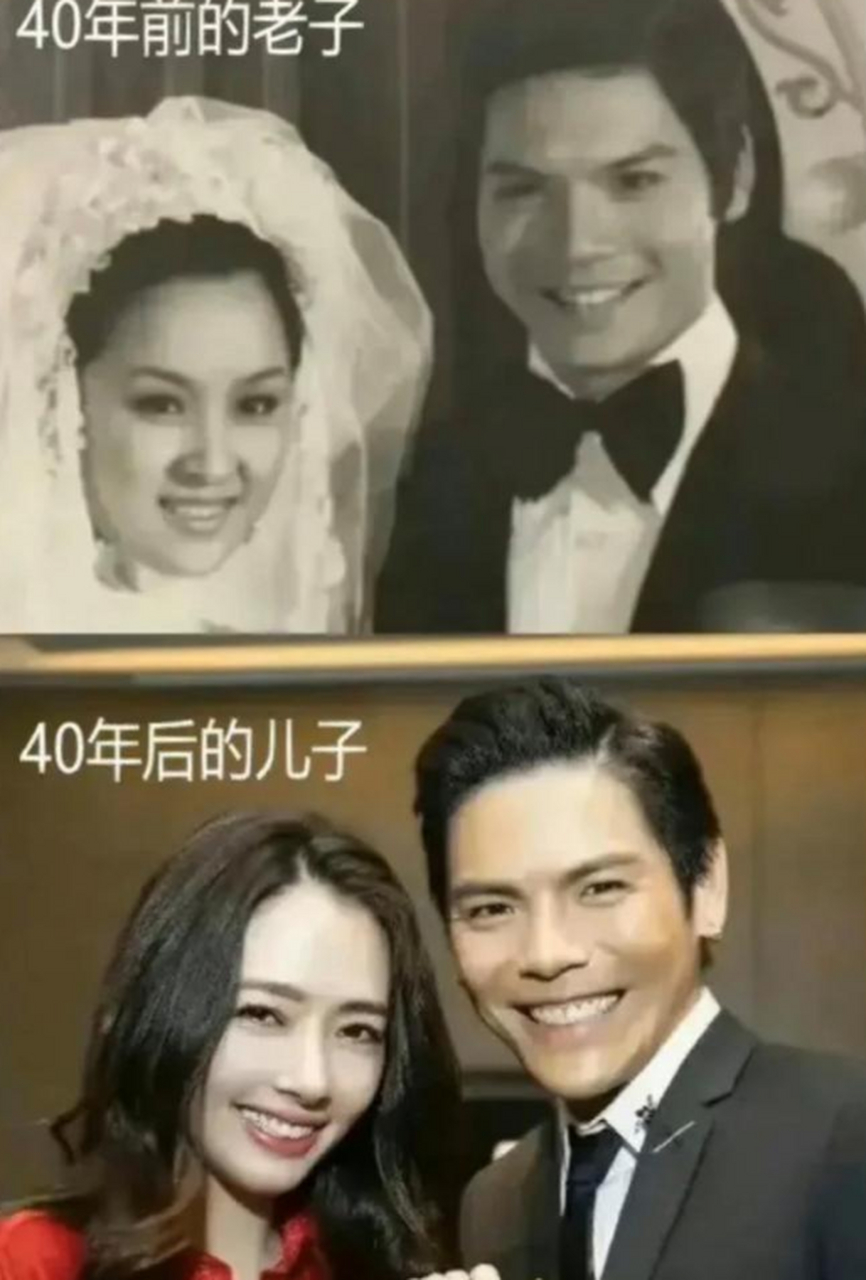 向佐跟向华强年轻的时候可真像呀!