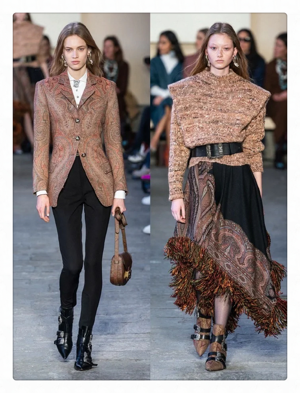 秀场回顾|etro 2019秋冬  璀璨流光下,etro 2019秋冬时装秀再次令人心