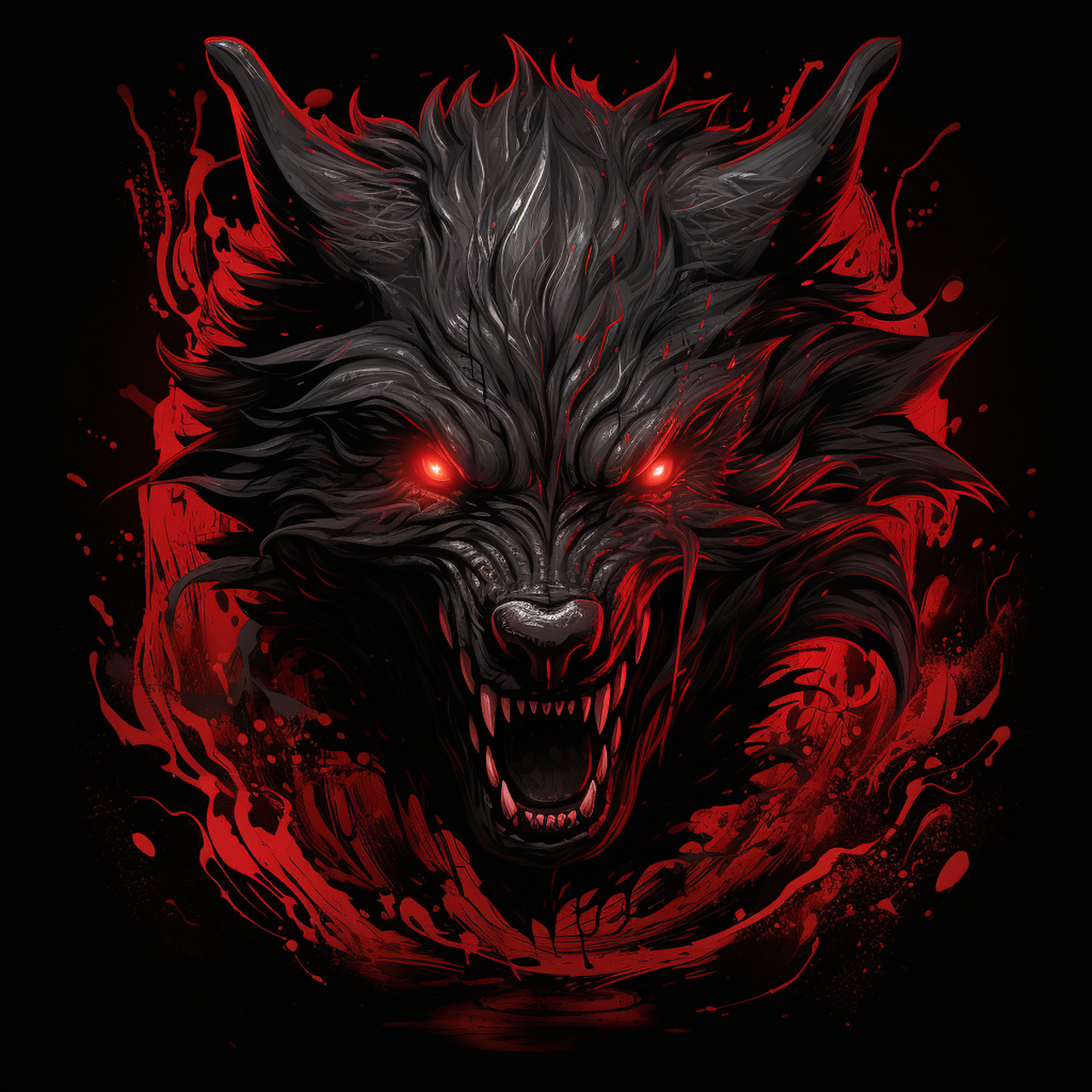 魔鬼头像,有喜欢的可以拿去当做头像使用,很个性,哈哈!#ai绘画