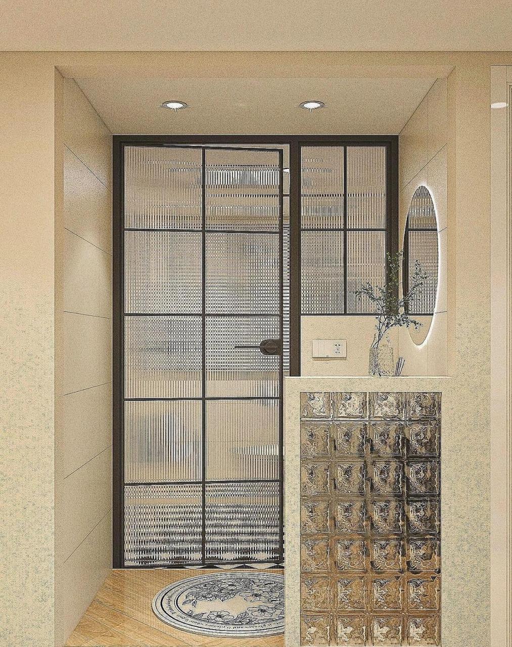 卫生间干区半墙设计简约又实用 1234你们喜欢哪一款?