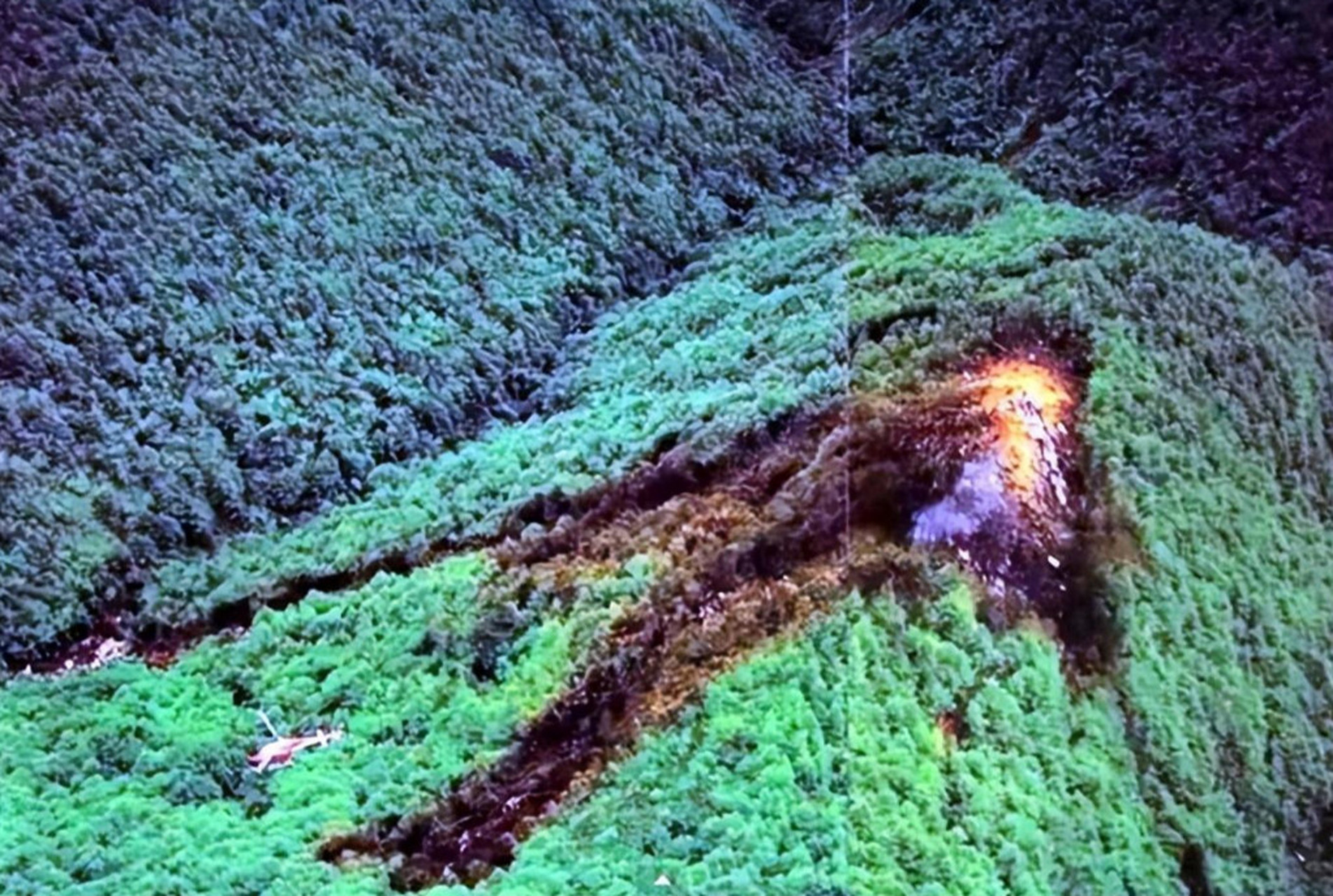 1985年8月12日,日航jal123坠毁前十五分钟舱内的照片,后因压力盘破损