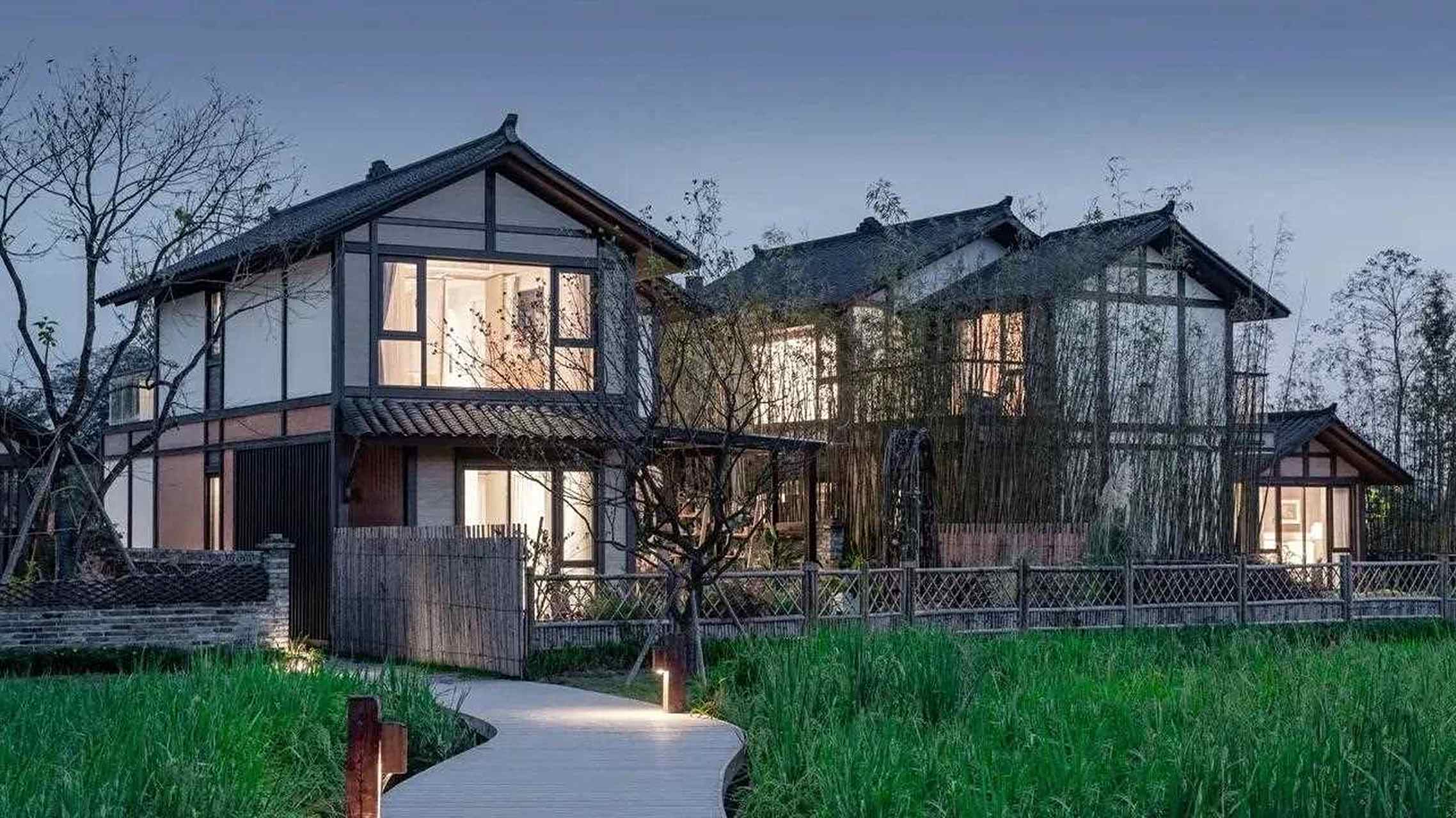 转发,乡村风的庭院民宿,大邑·稻乡渔歌