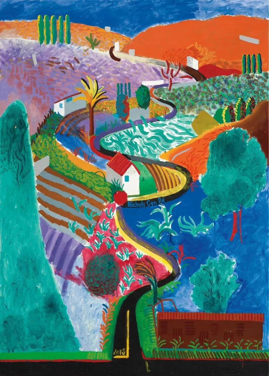 带你欣赏霍克尼的艺术作品  大卫霍克尼,这位英国画家,出生于1937年