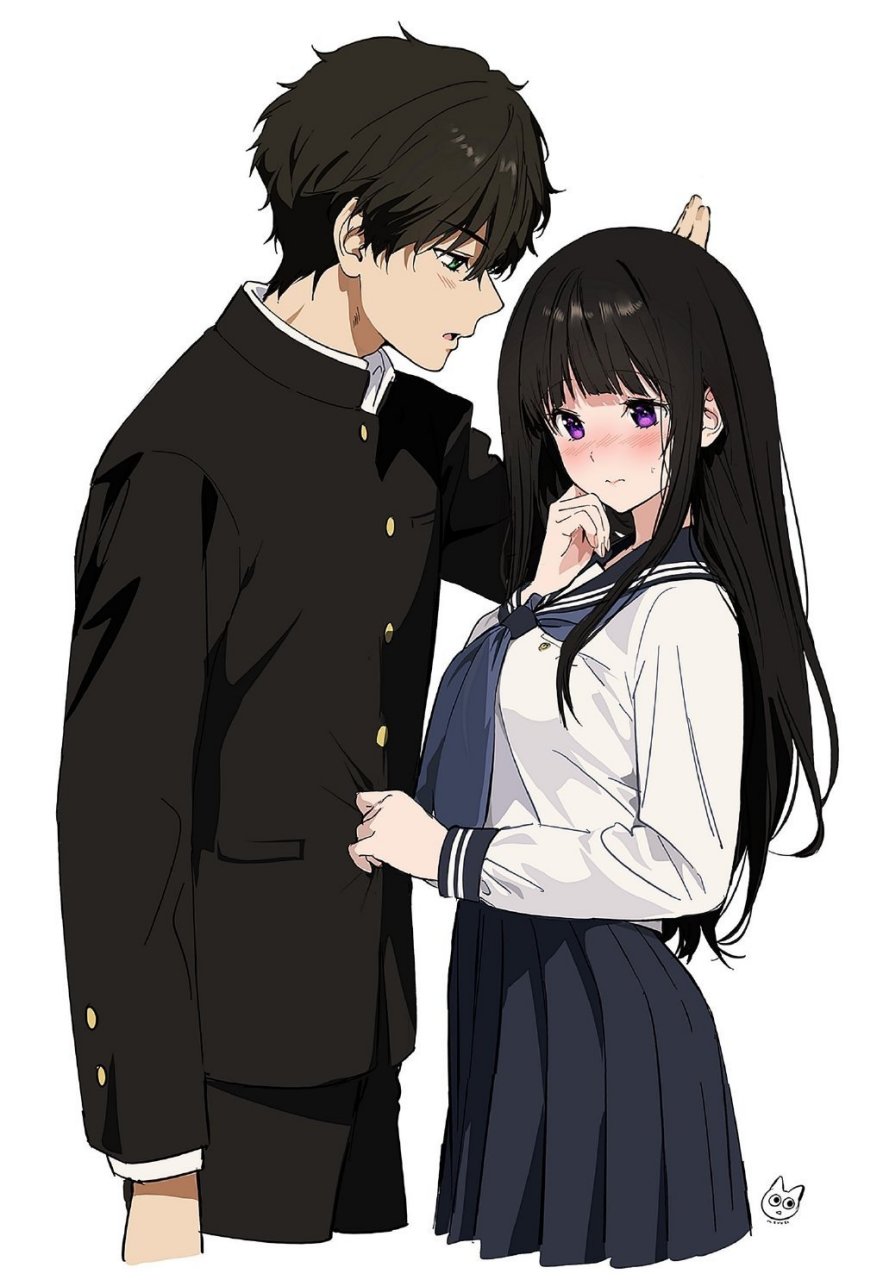 冰菓# 折木奉太郎和千反田爱瑠[期待]  twi:mery__s2