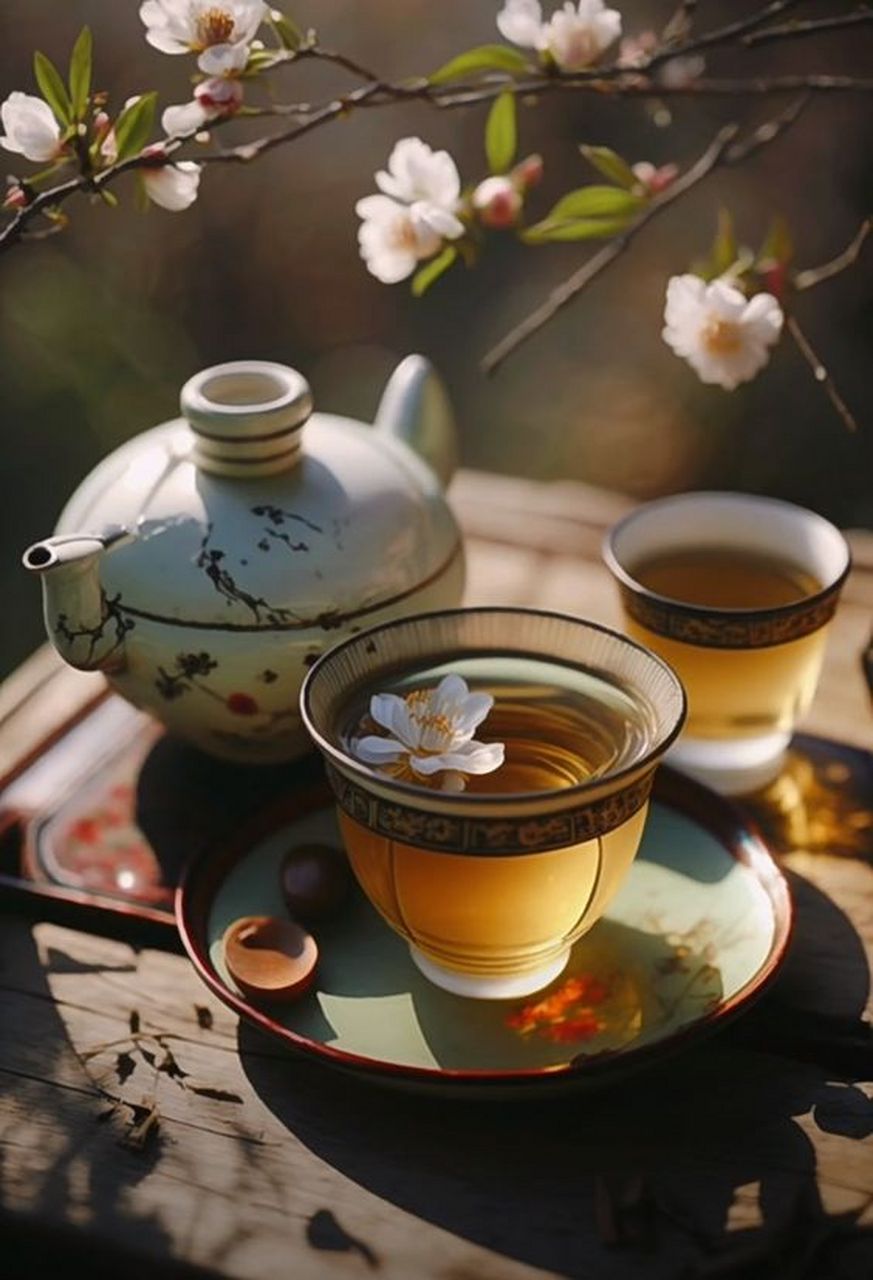 花朵与茶杯,高清美图分享