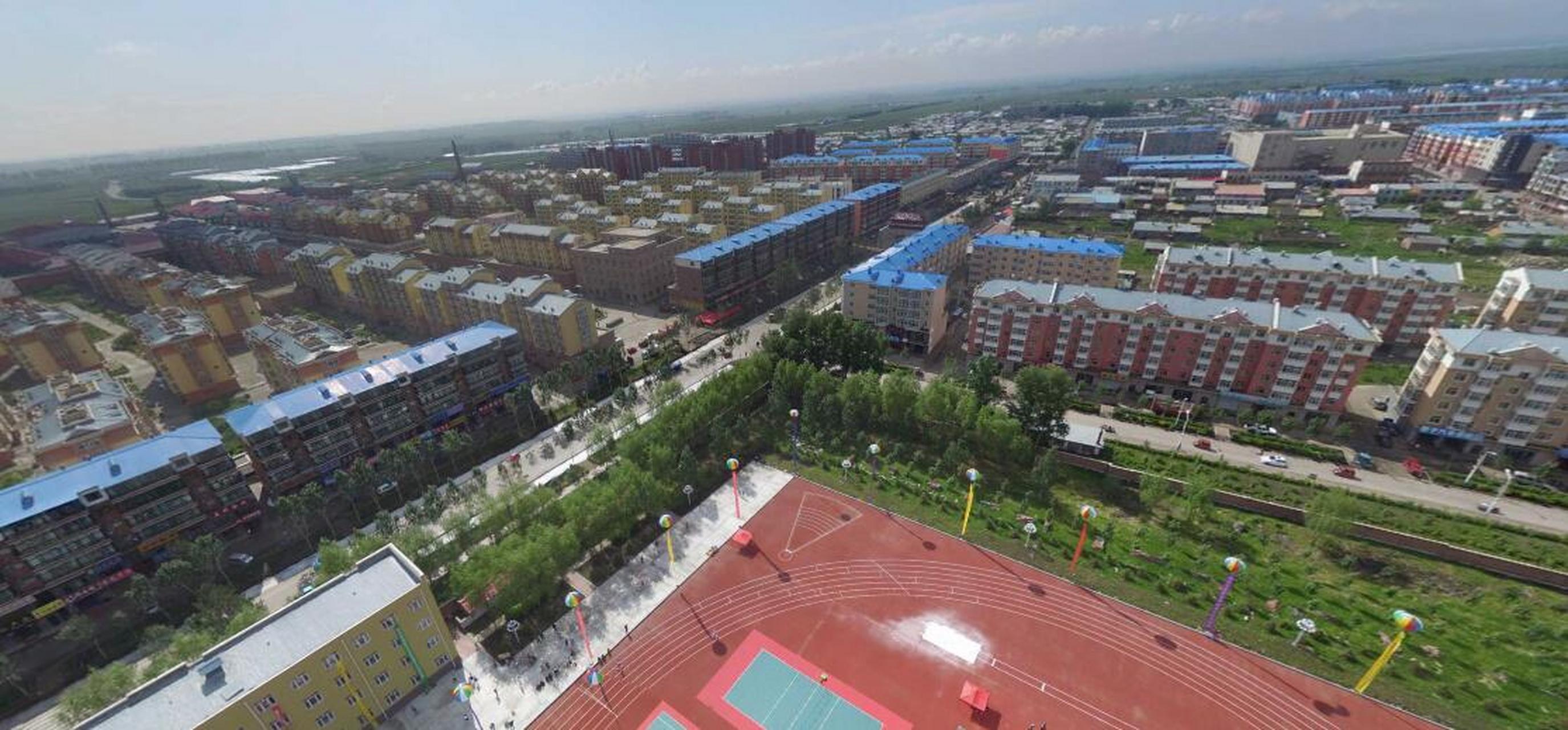 黑龙江省黑河北安市的通北镇,是一个比较大的城镇,建成区面积约7平方