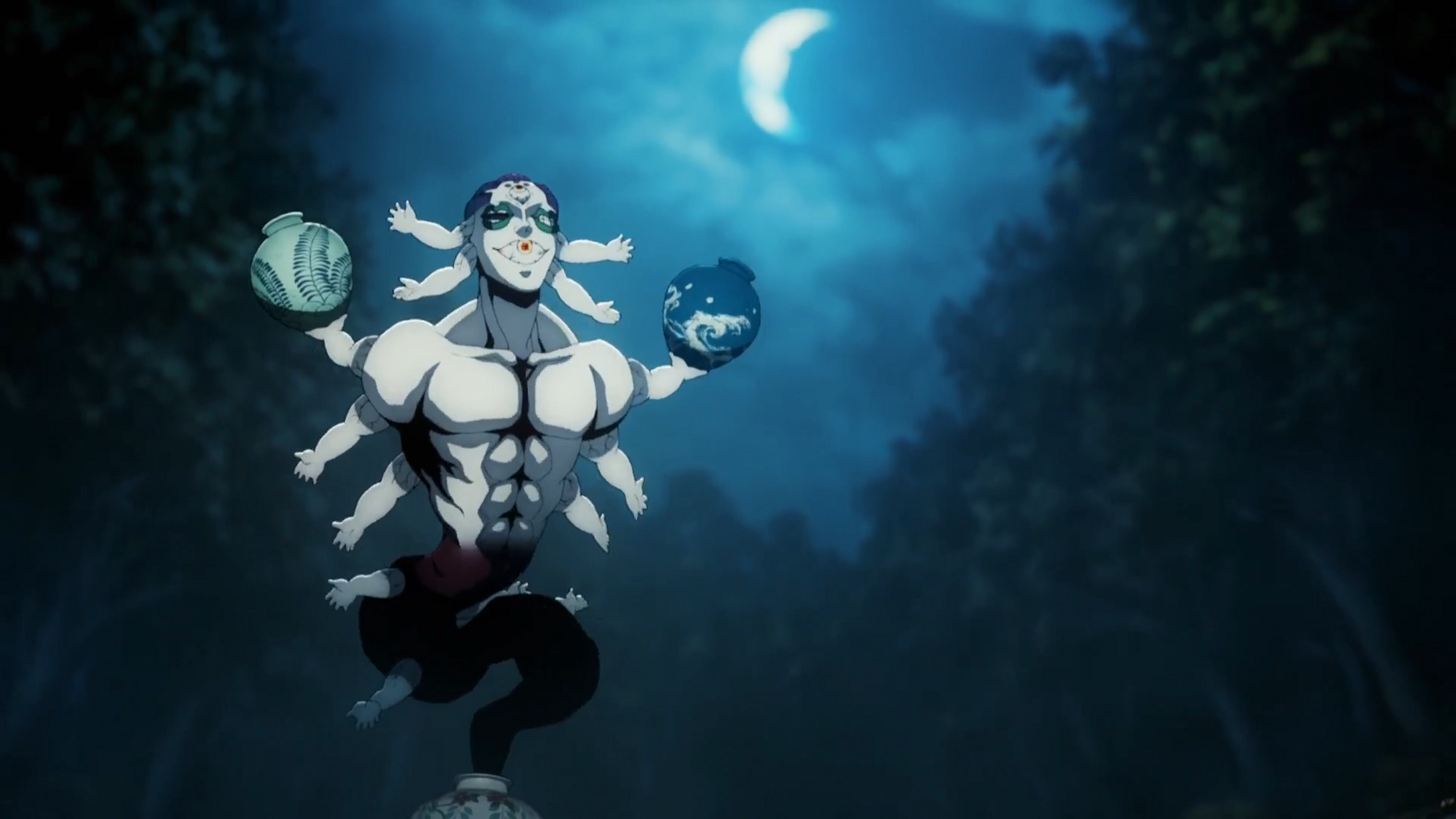 鬼灭之刃备忘录:玉壶的壶好看还好用,可以在壶之间实现瞬移,瞬移速度