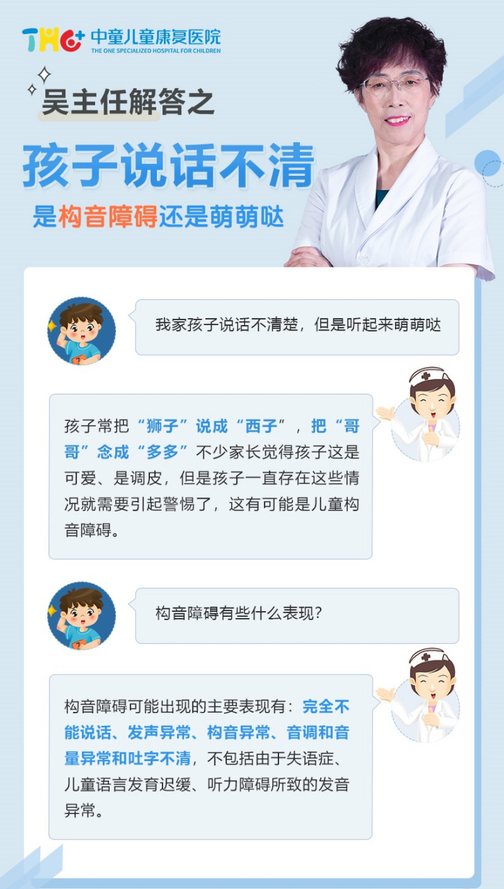 成都中童儿童康复医院吴亚平主任#育儿参考# 有的家长认为孩子说话不
