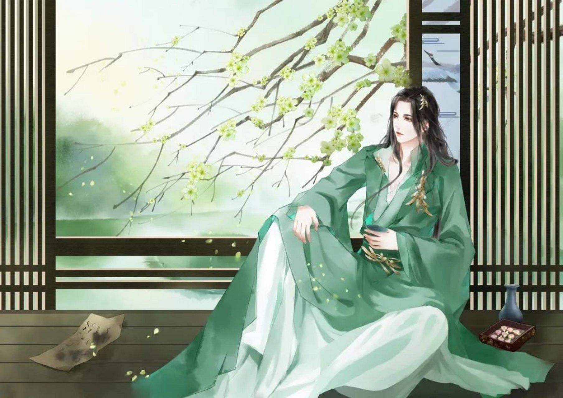 帅气小哥哥横版壁纸#古风小分队# #古风壁纸