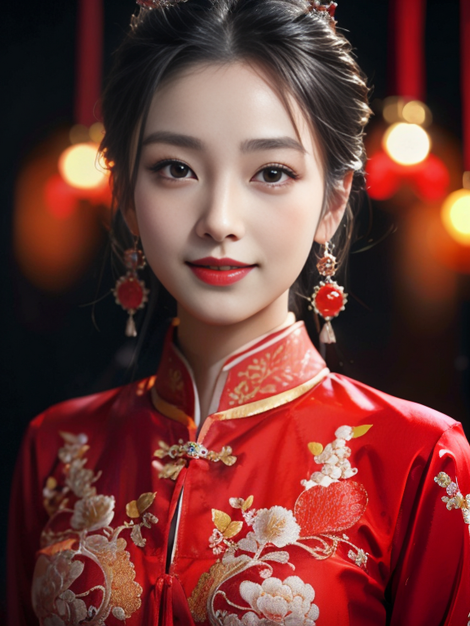 待嫁的新娘 中式婚服#美图齐分享# #美女新娘# #中国风女装