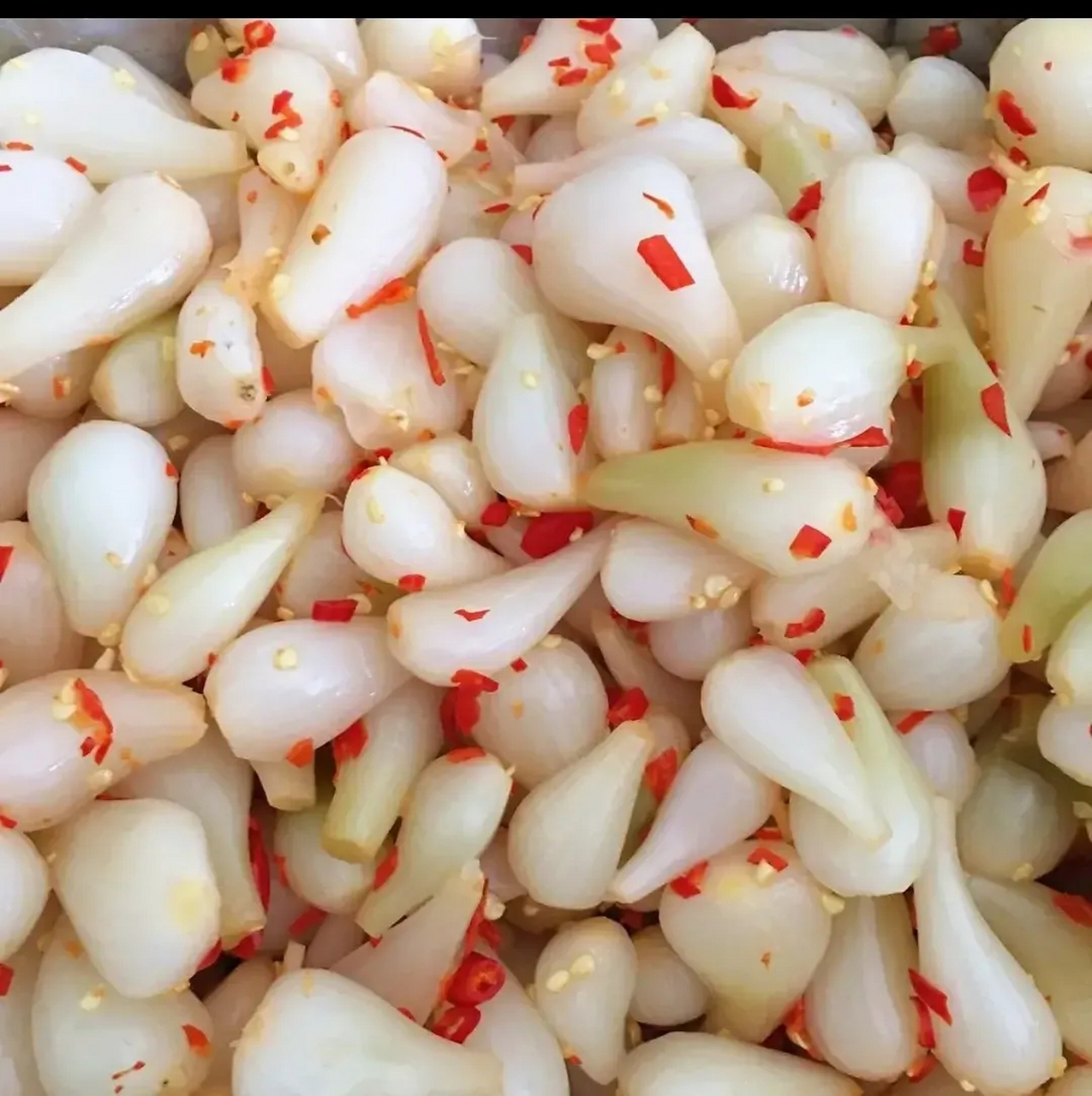 寻味主理人# 南昌人餐桌上的下饭小菜——酸辣蕌头,新鲜的小藠头