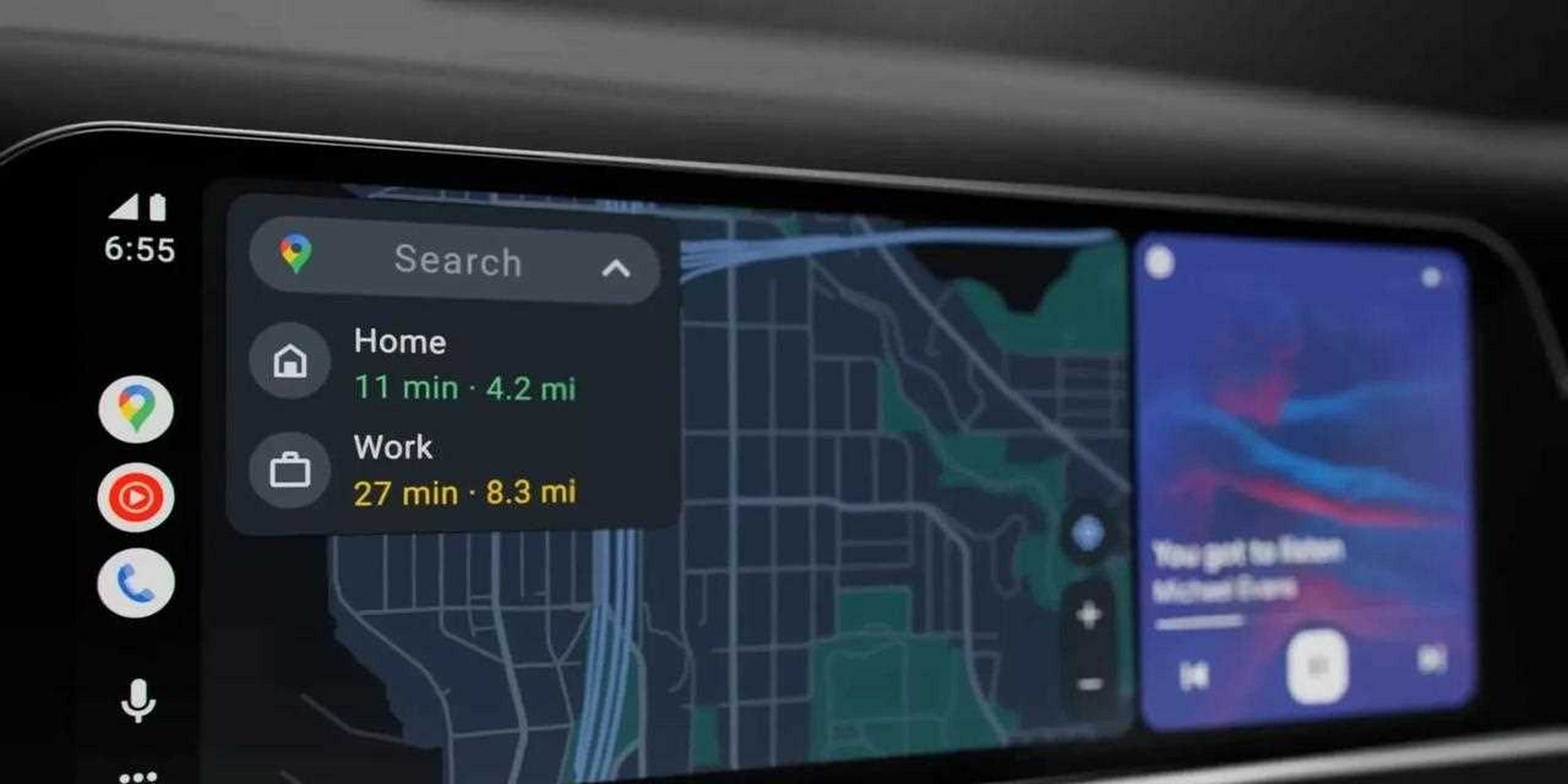 2023ces展上,谷歌发布全新androidauto,新版本专注于改善对导航,媒体