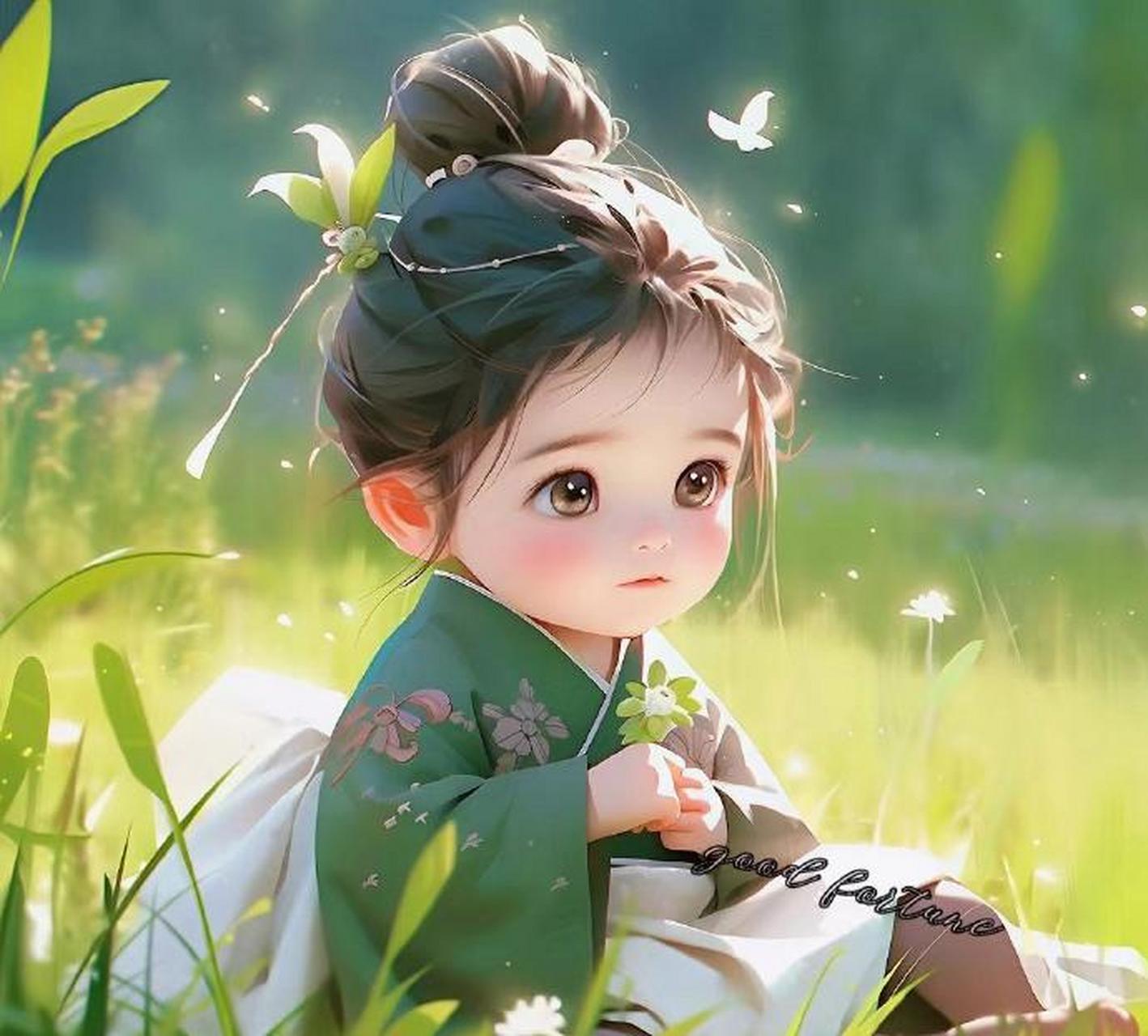 呆萌小可爱古风插画头像 676767 #古风小分队