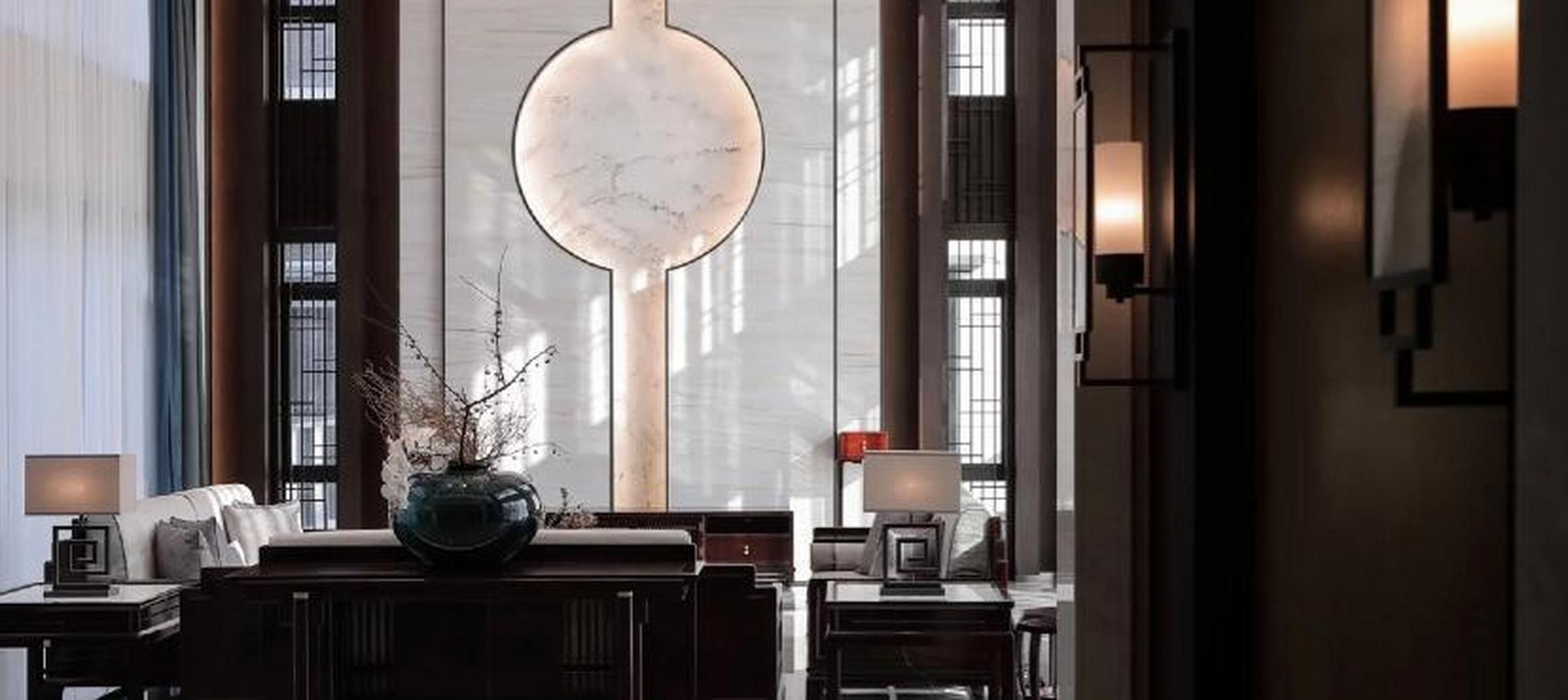 2000㎡别墅装修案例|新中式实景图拍摄 老爷子送我们的新房,老爷子