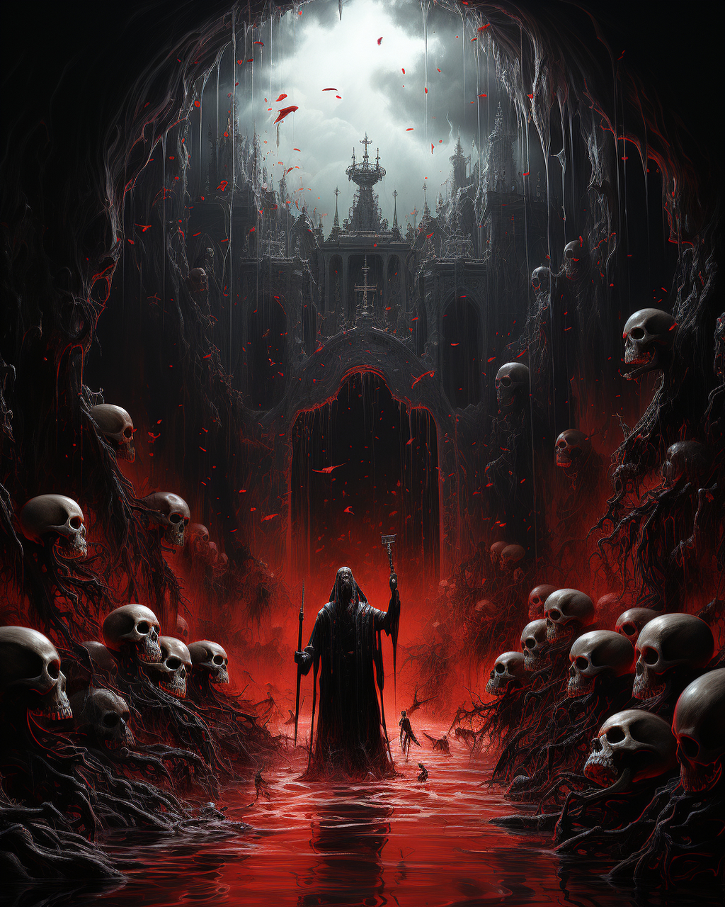 地狱骷髅头!#ai绘画