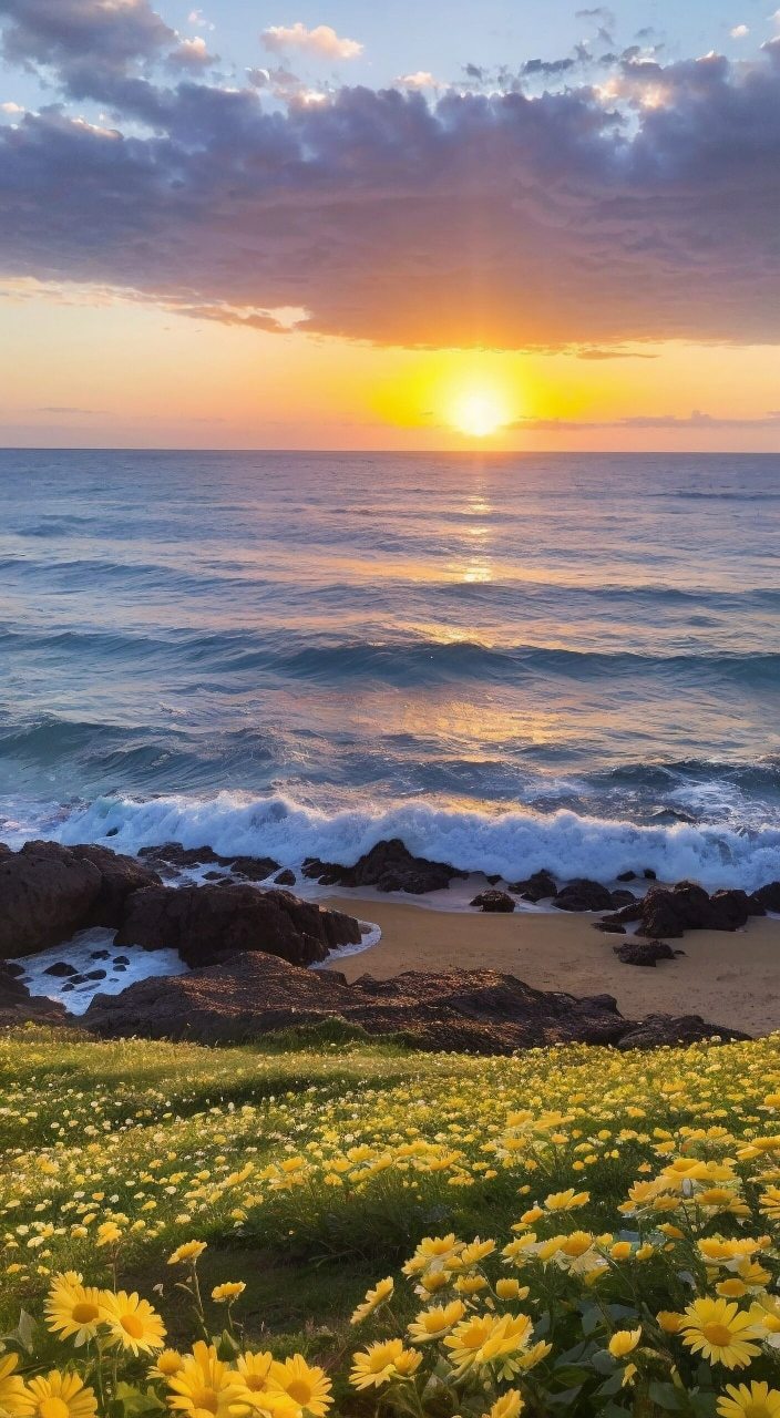 全民ai创作节# 今天,我亲眼目睹了一场如诗如画的日落景象,简直美得