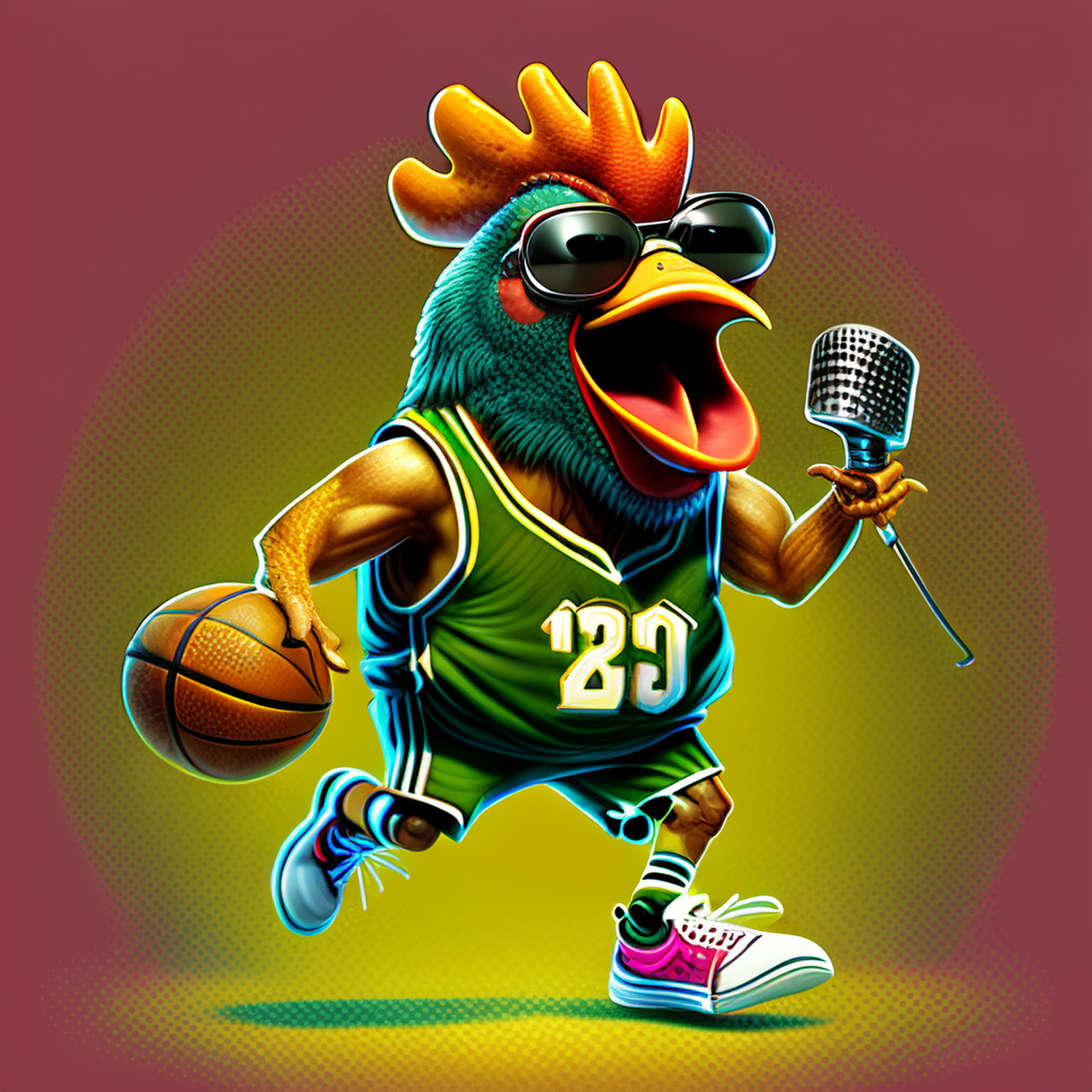 关键字: 鸡,唱,跳,篮球,说唱 #aigc# #鸡你太美