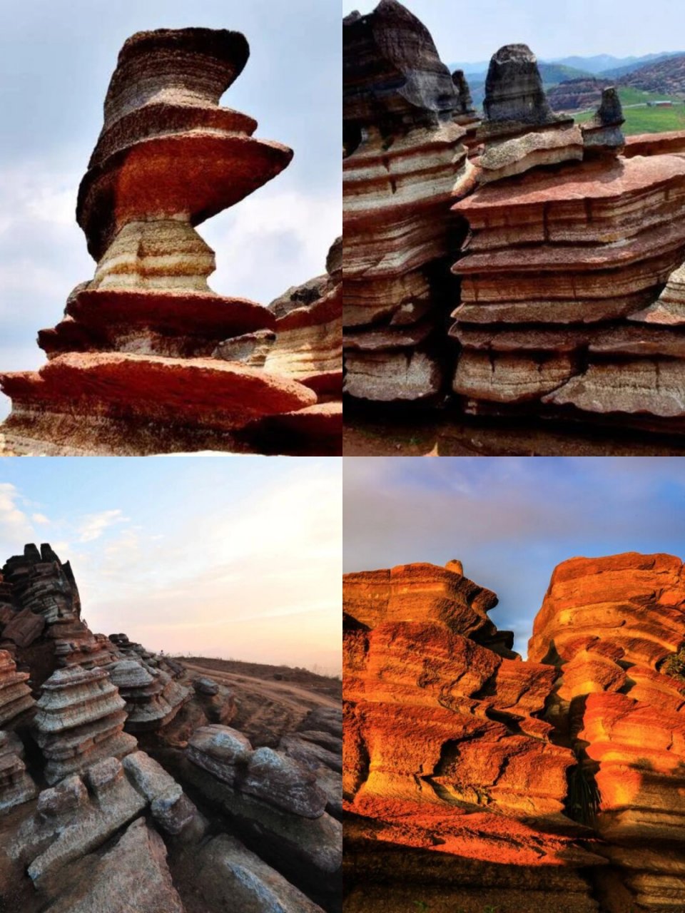 腊尔山人间最后的地质奇观秘境  红色石林位于贵州省铜仁腊尔山的松桃