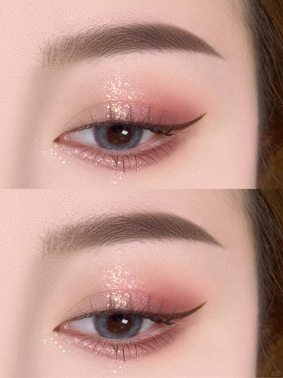 最近好喜欢粉色系的眼妆,粉胶眼影壳子戳到我了!