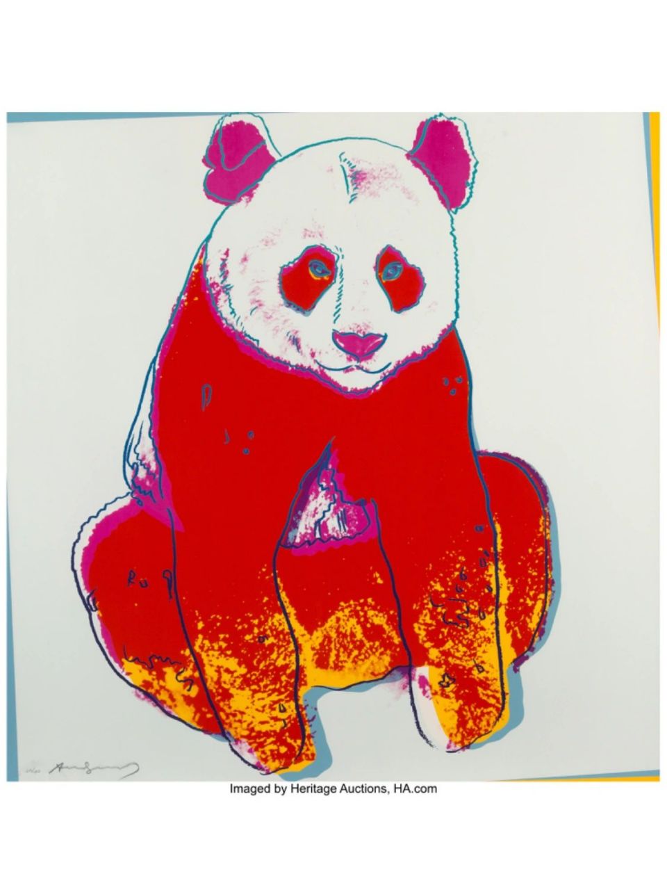 安迪沃霍尔 濒危动物=拍场硬通货 安迪沃霍尔的丝网版画,主题是濒危