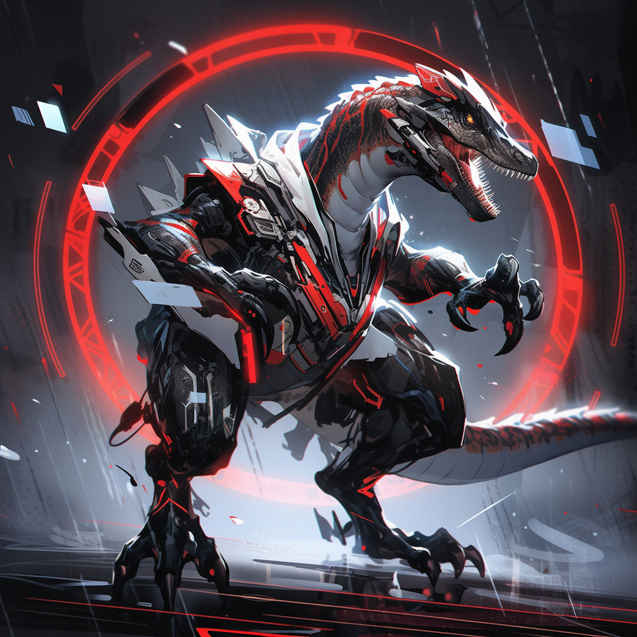 【恐龙系列】机械迅猛龙~  上次是霸王龙~这次是迅猛龙~这种机械感的