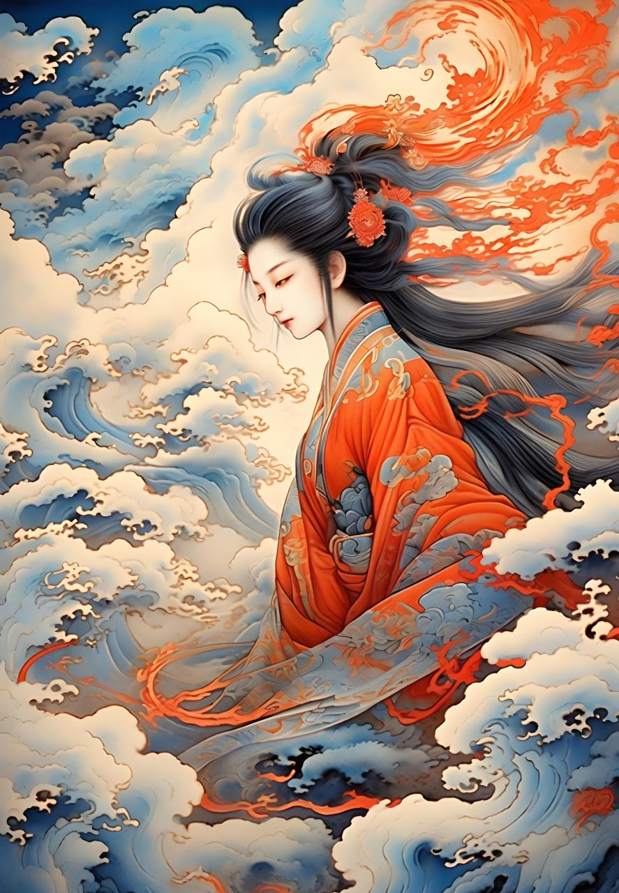 二次元##古风##古风美女##水墨画##古风插画##图片##动漫头像和壁纸