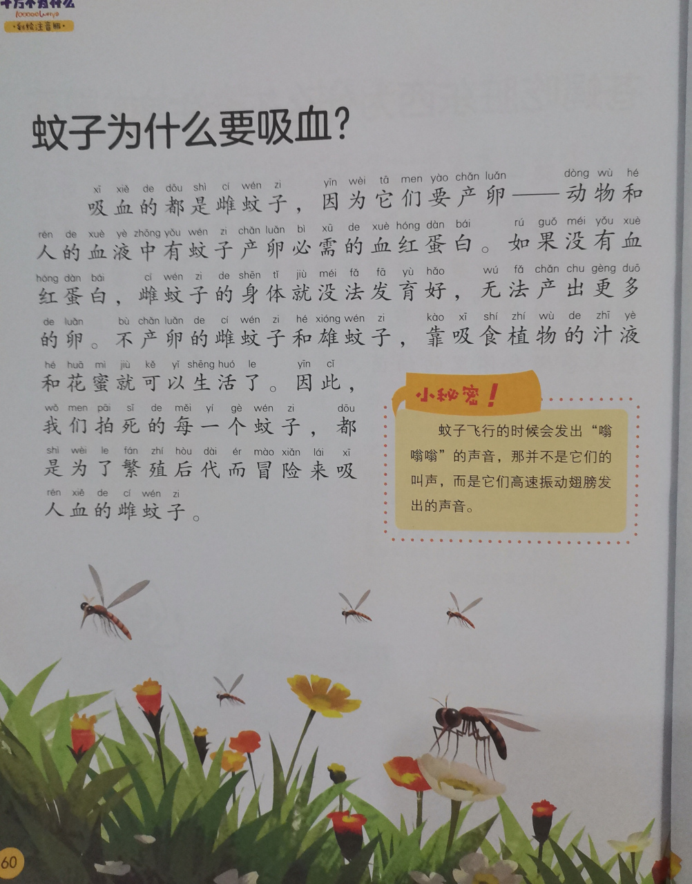 蚊子为什么要吸血? 亲子阅读,助力孩子快乐成长!
