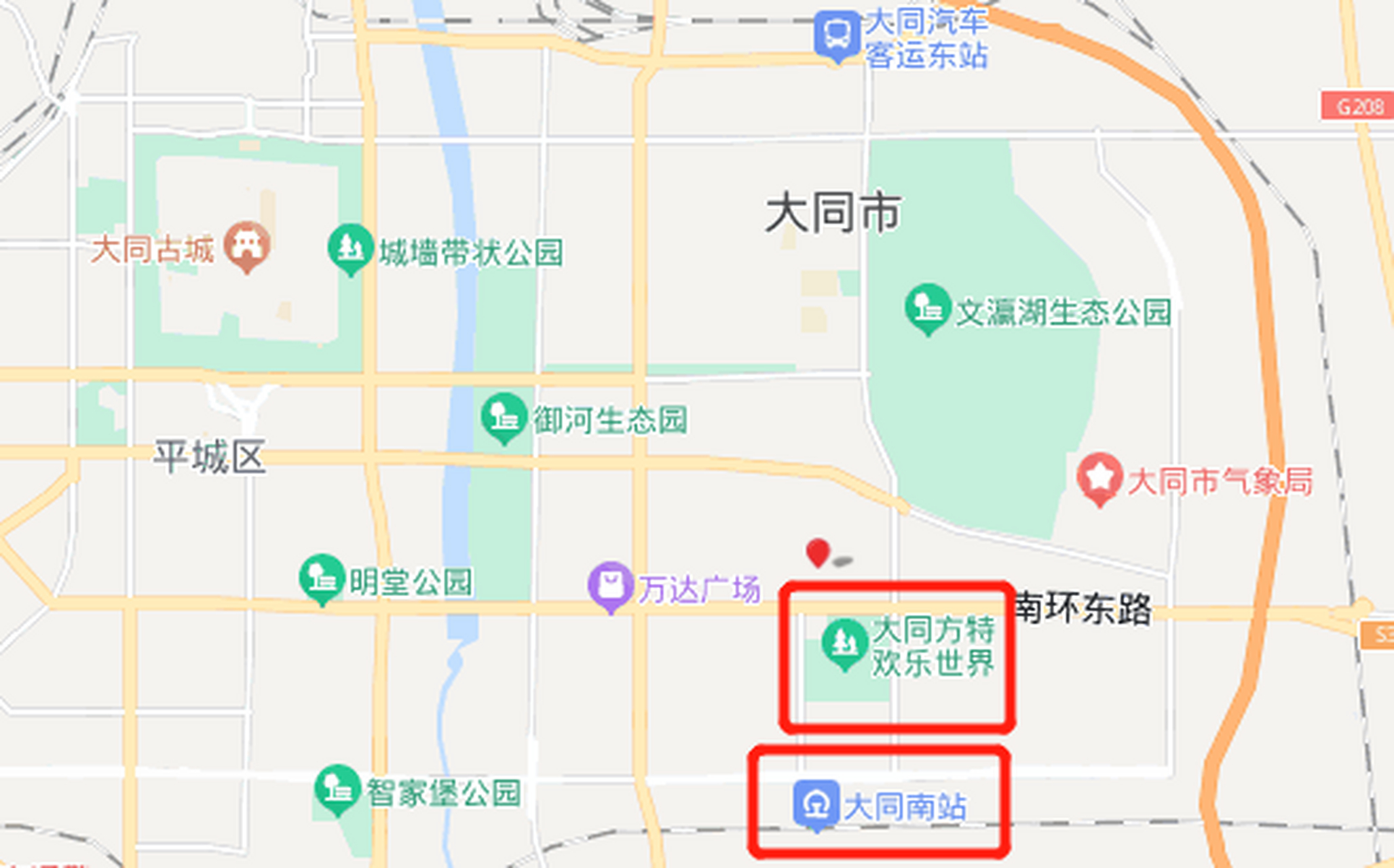 大同方特游乐园地图图片