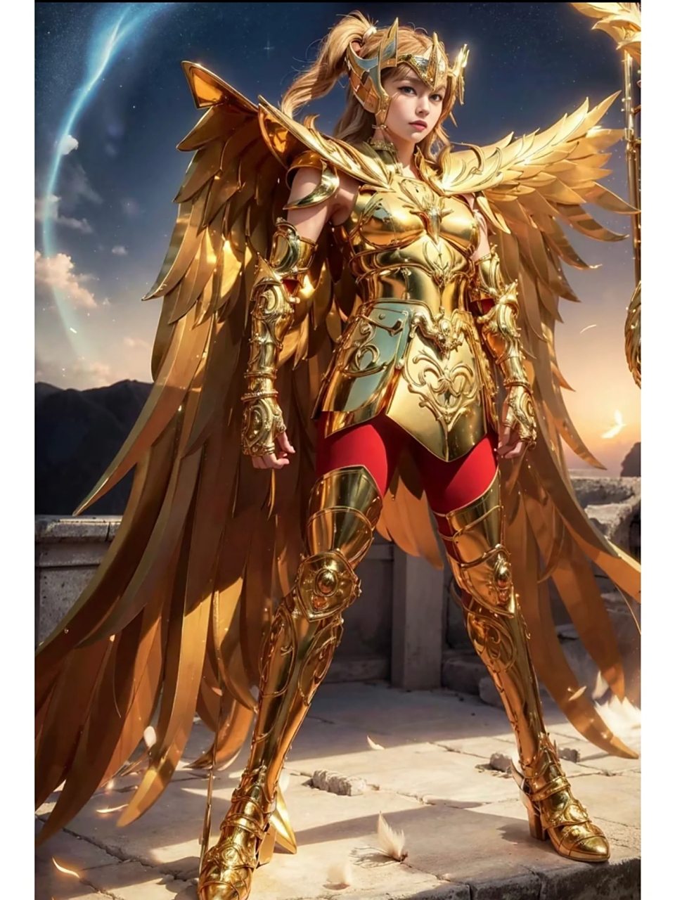 射手座黄金圣斗士女版#动漫# #圣斗士星矢