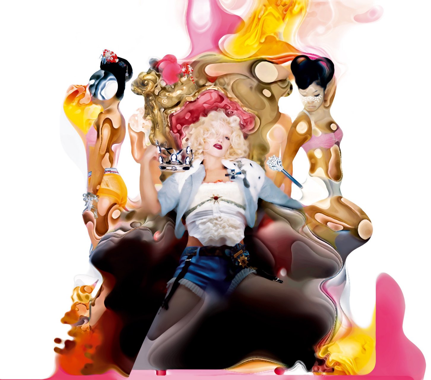 摄影大师nick knight 为三位女歌手拍摄的专辑封面碧玉 1997年格温